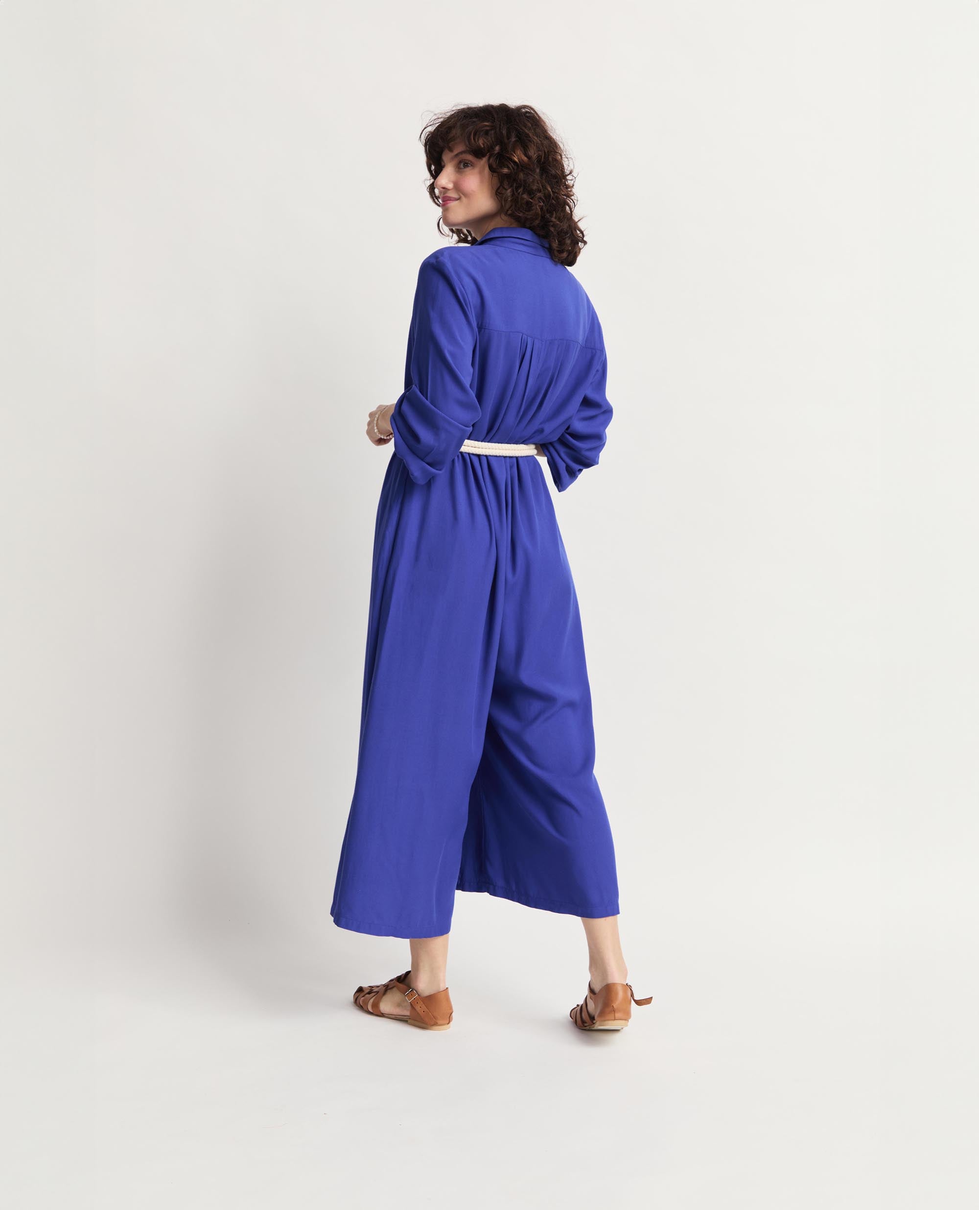 Libra | Oversized Button Up Jumpsuit