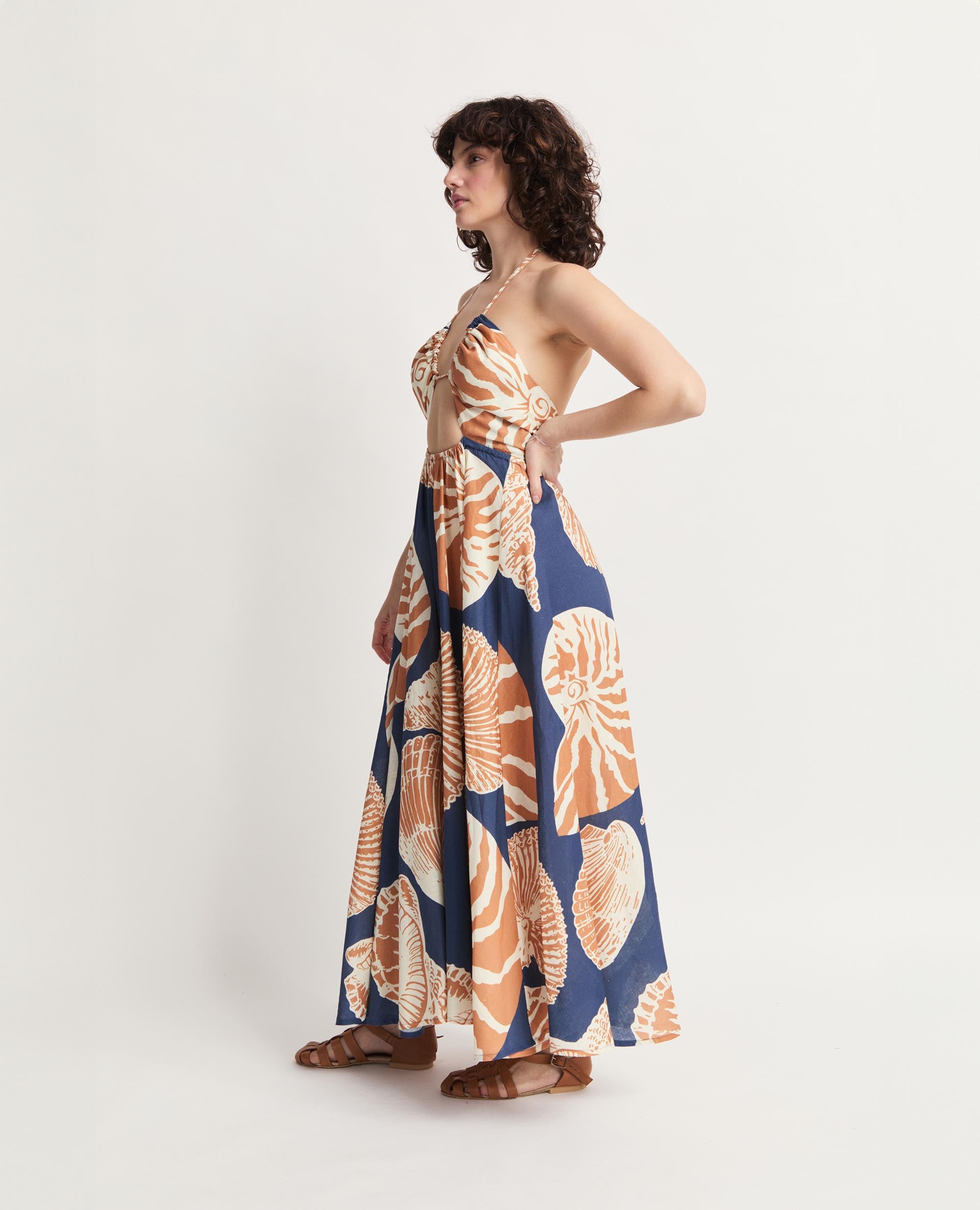 Calypso | Flared Dress | Shell Prints