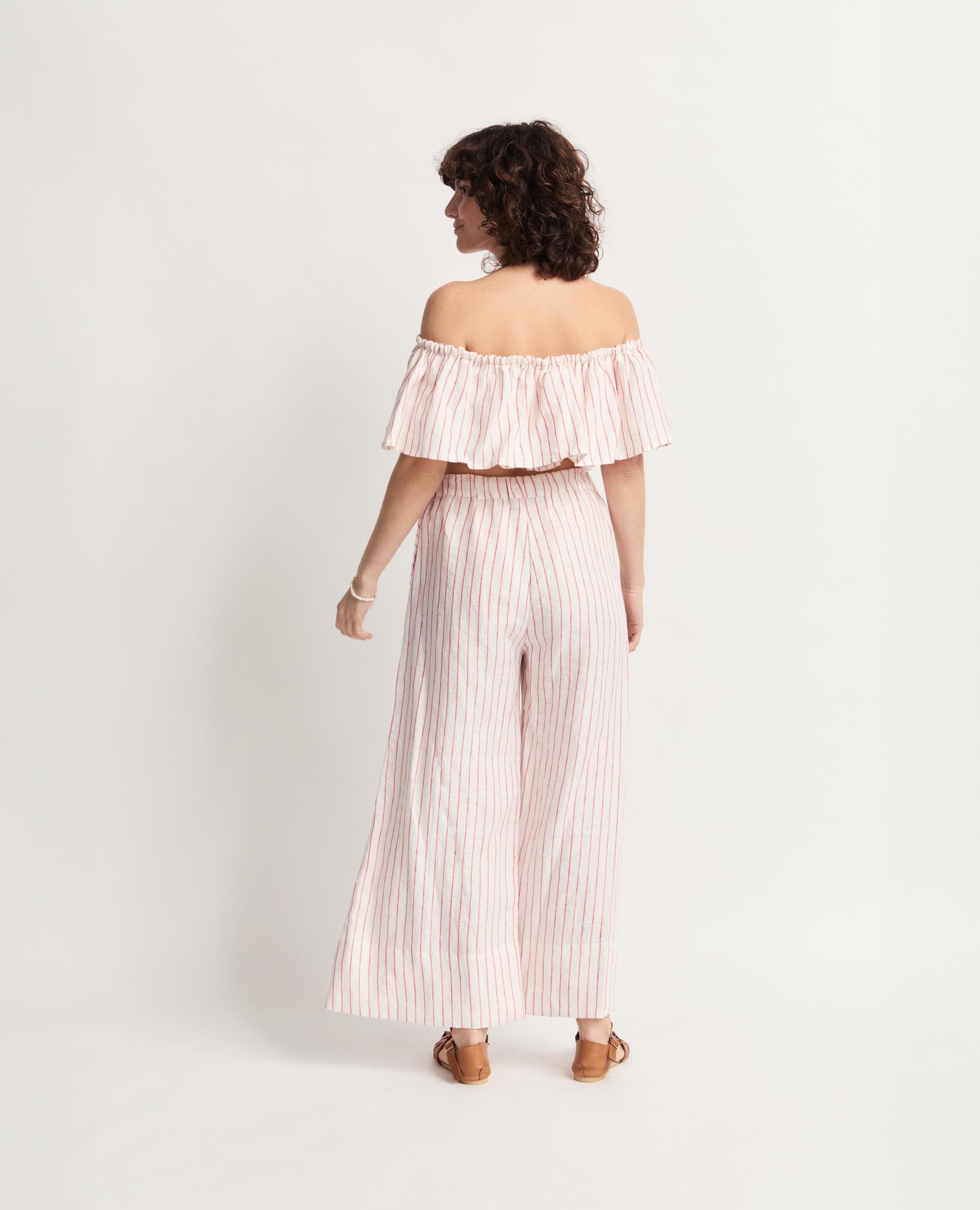 Oshun Pants | Relaxed Fit Wide Length Pants | Shell Prints