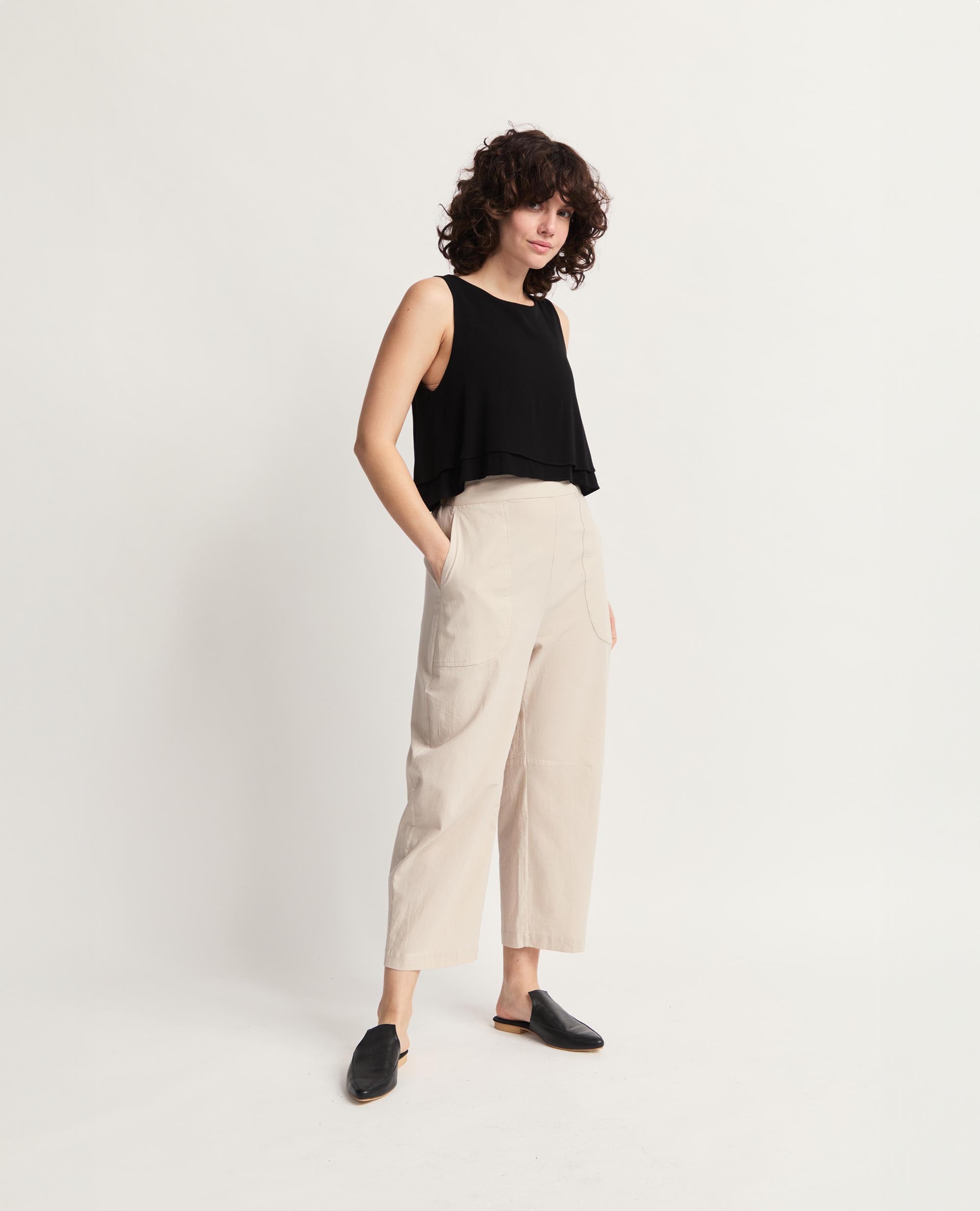 Goose Pants | Bow Shaped Pants | Stone