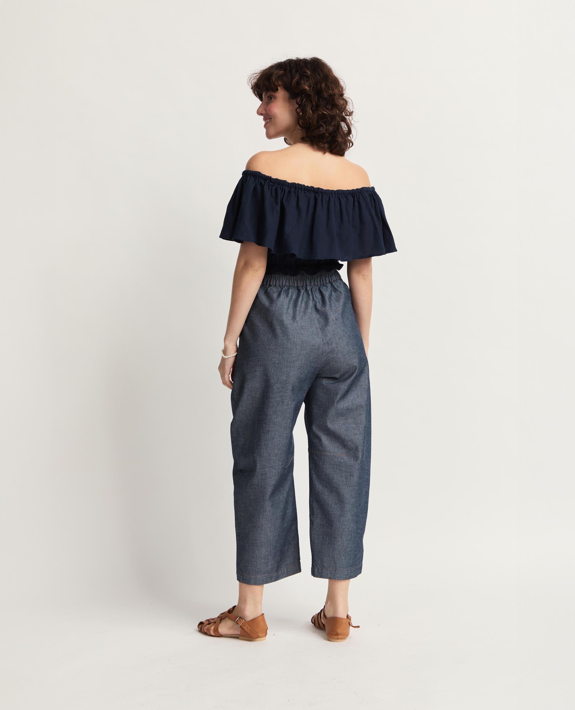 Goose Pants | Bow Shaped Pants | Blue denim