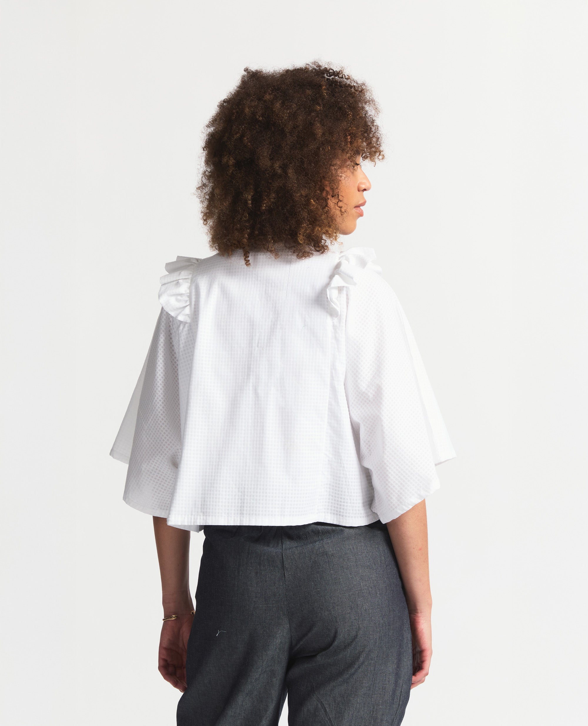 Karien | Summer Jacket | White Check