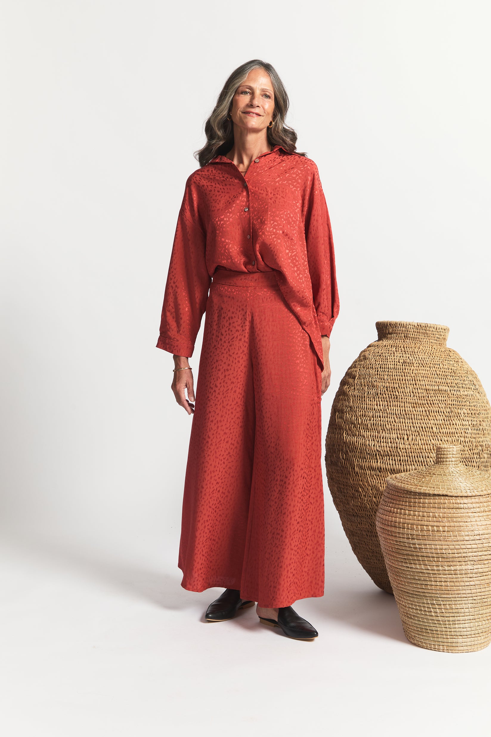 Darjeeling | Wide Leg Trouser | Sohocare Chilli