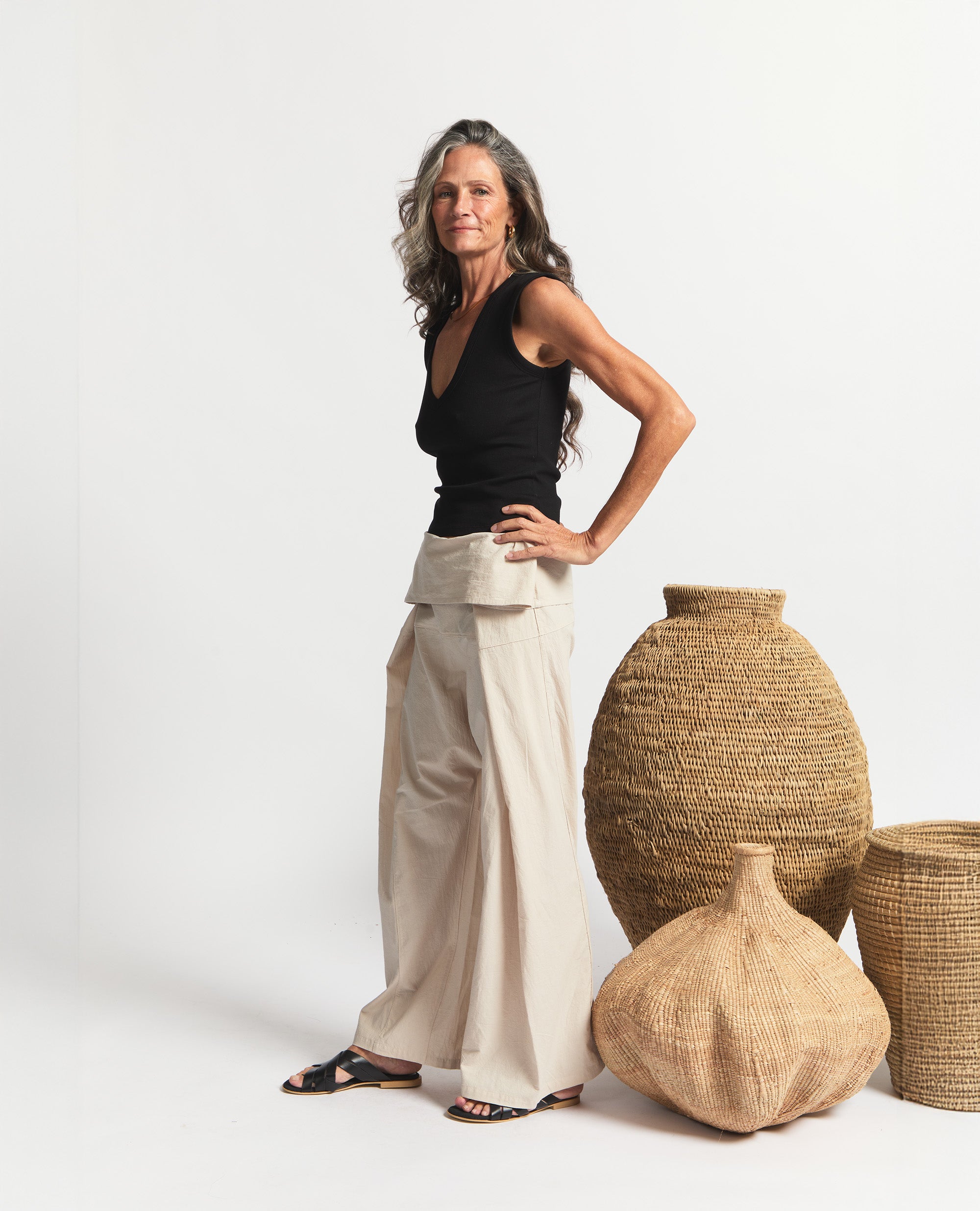Chai | Wrap Pants | Natural