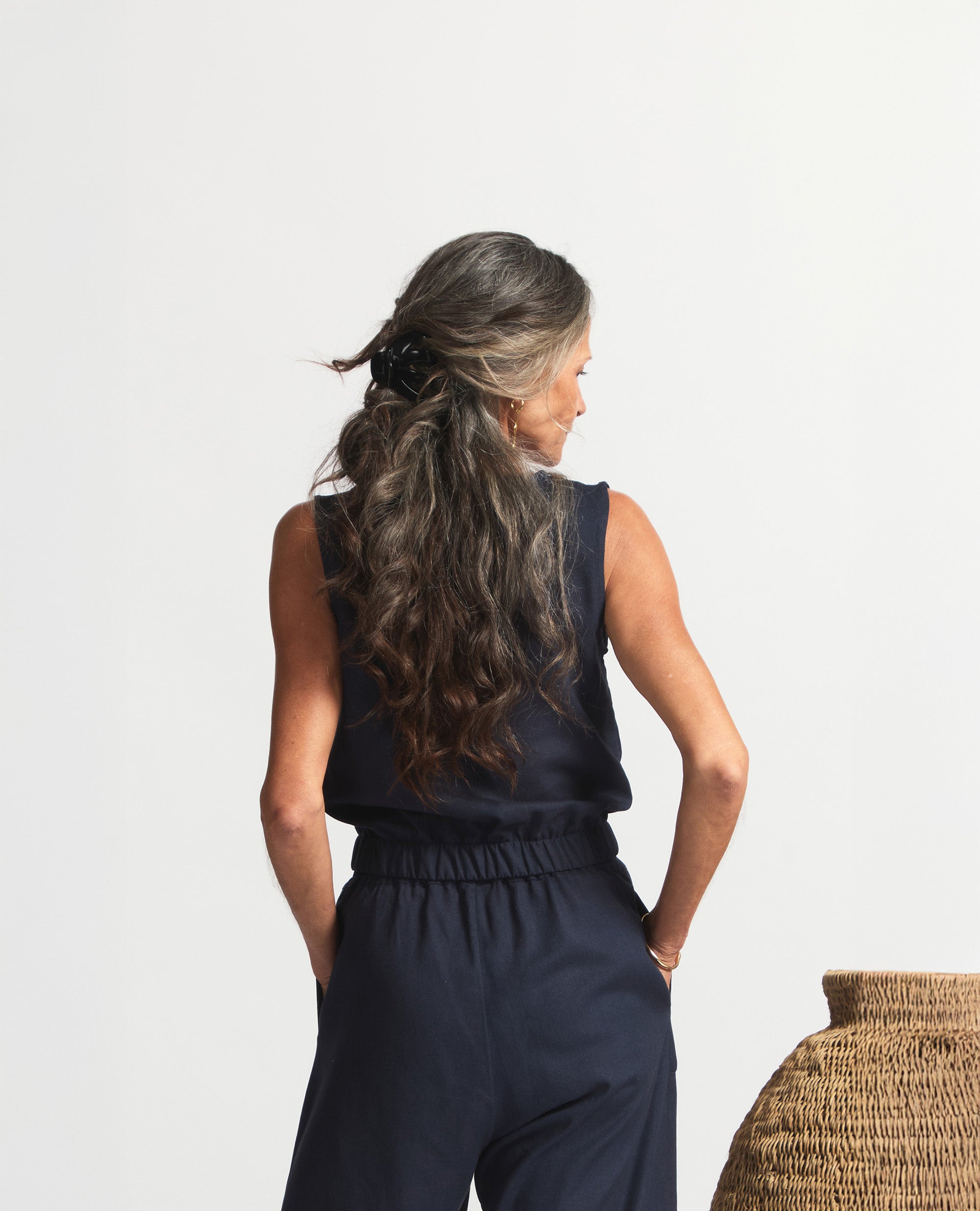 Hadad | Sleeveless Tank | Navy
