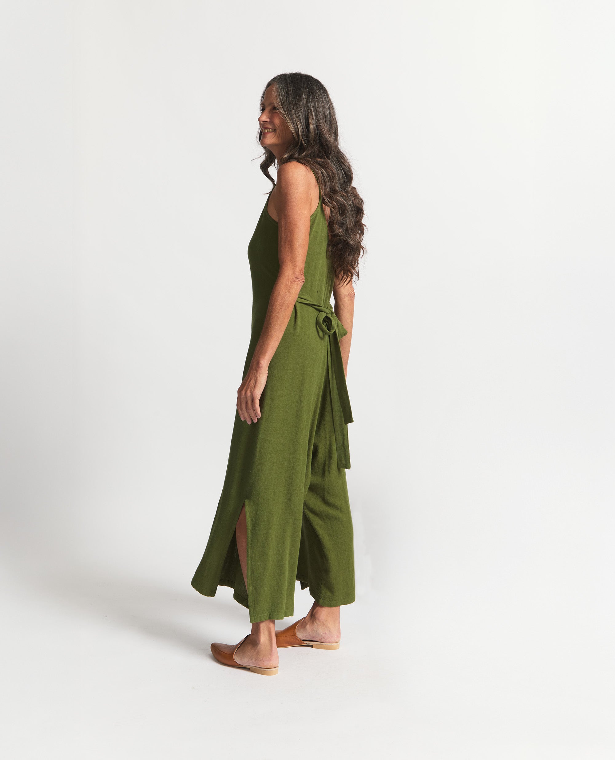 Anisa | Jumpsuit | Moss Green