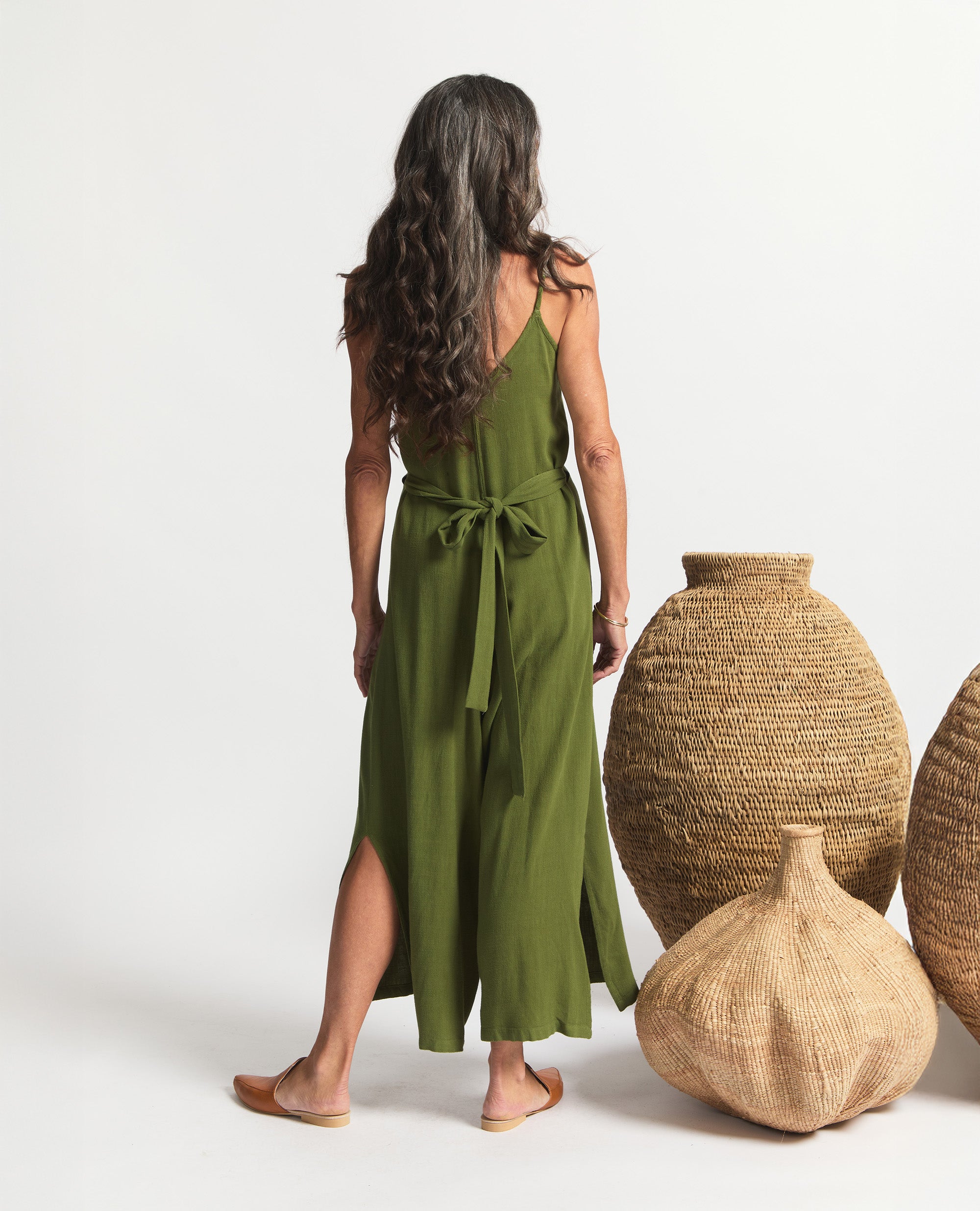 Anisa | Jumpsuit | Moss Green