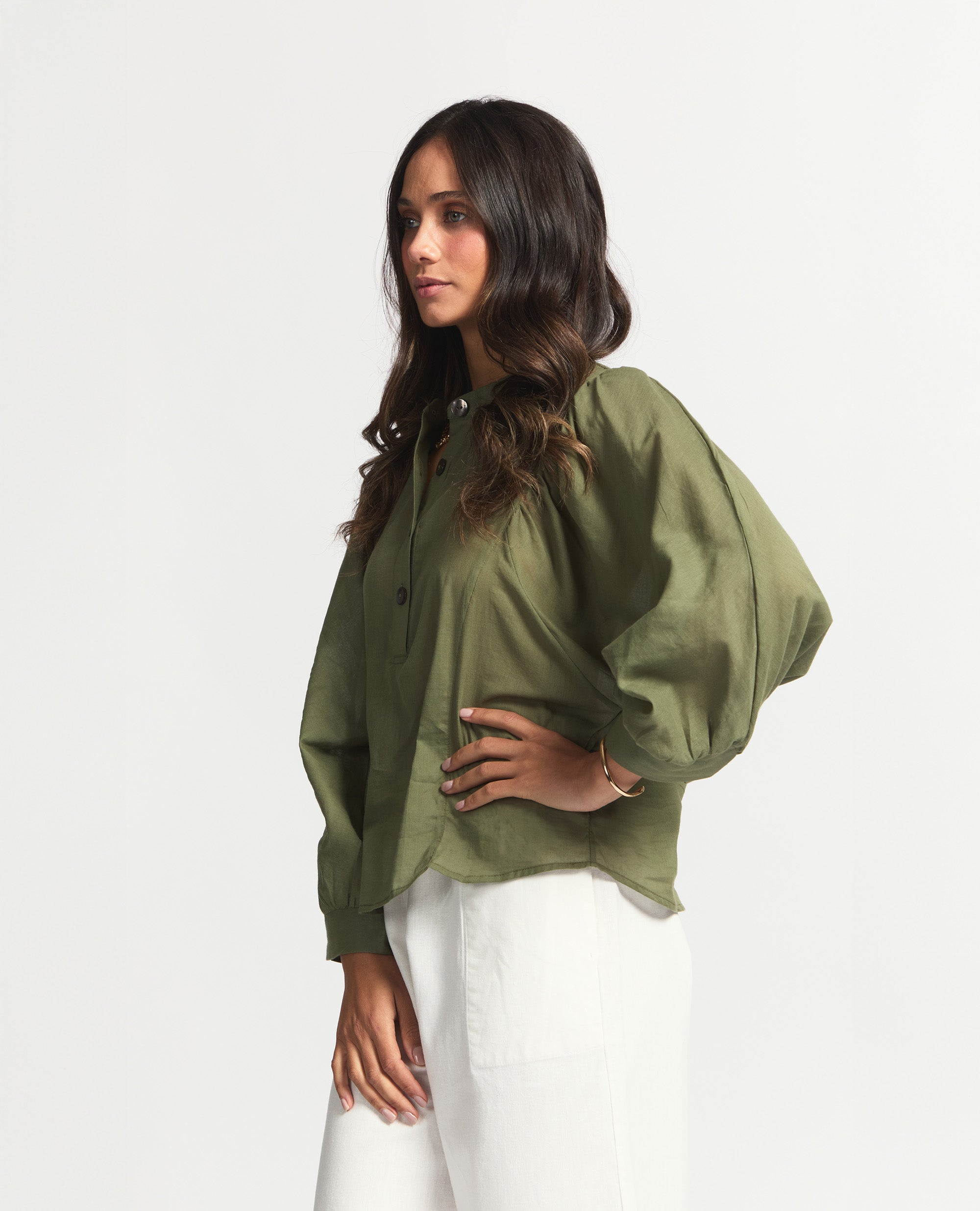 Blair | Relaxed Blouse | Olive