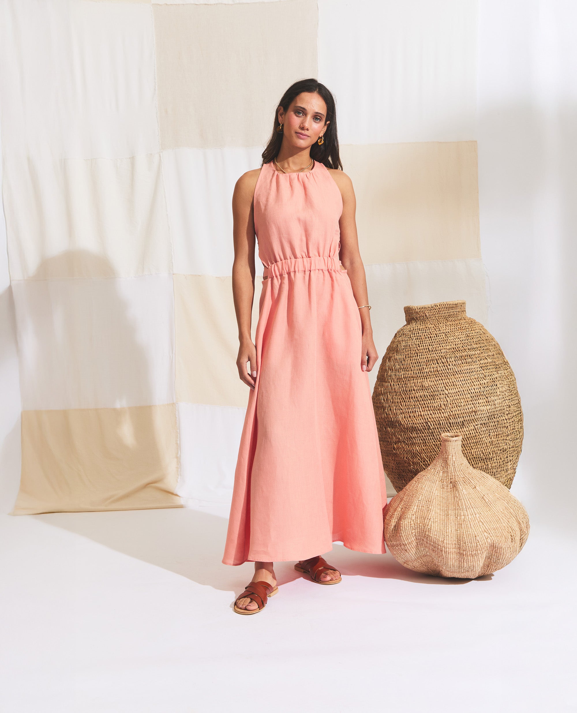 Mei | Maxi Dress | Apricot