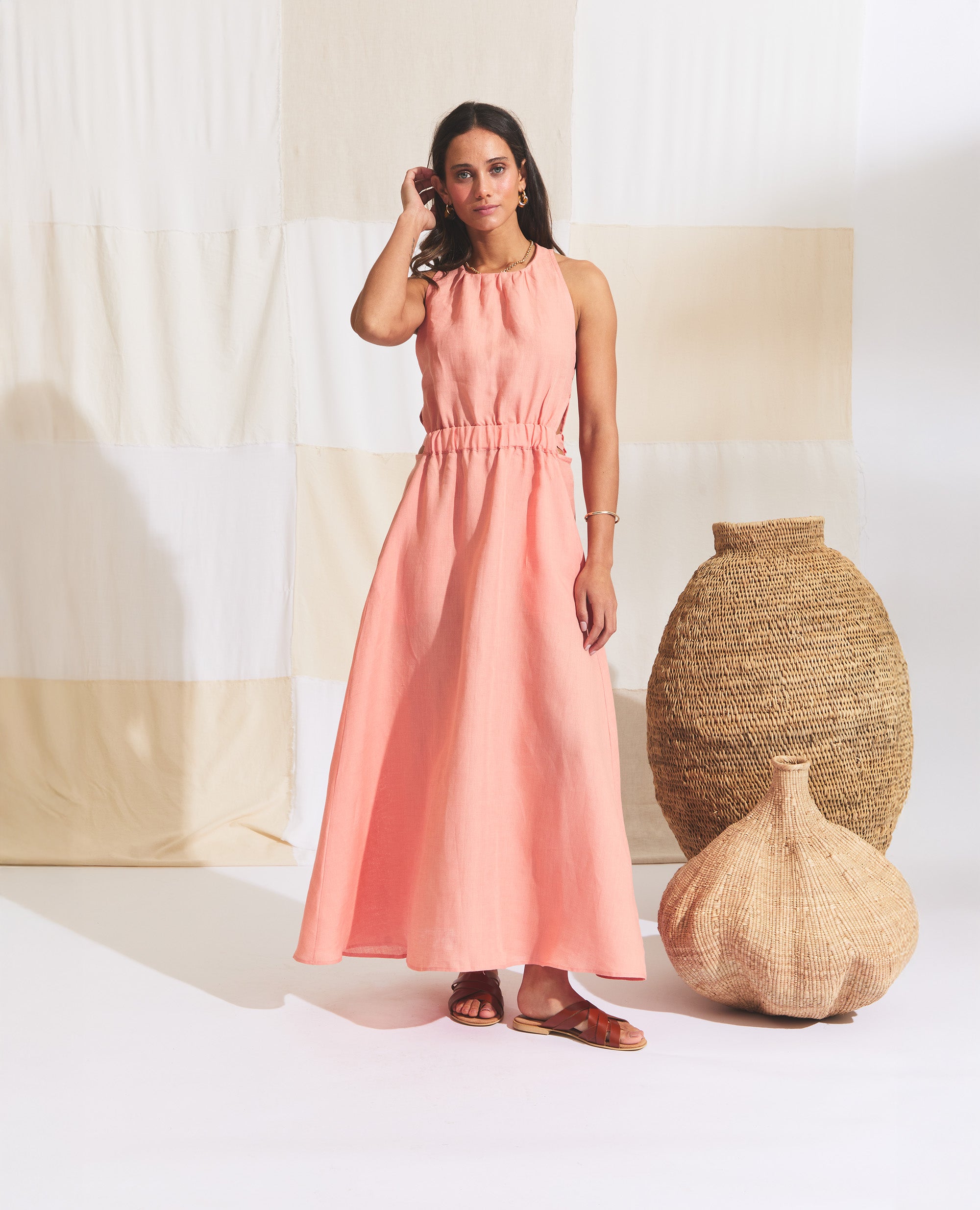 Mei | Maxi Dress | Apricot