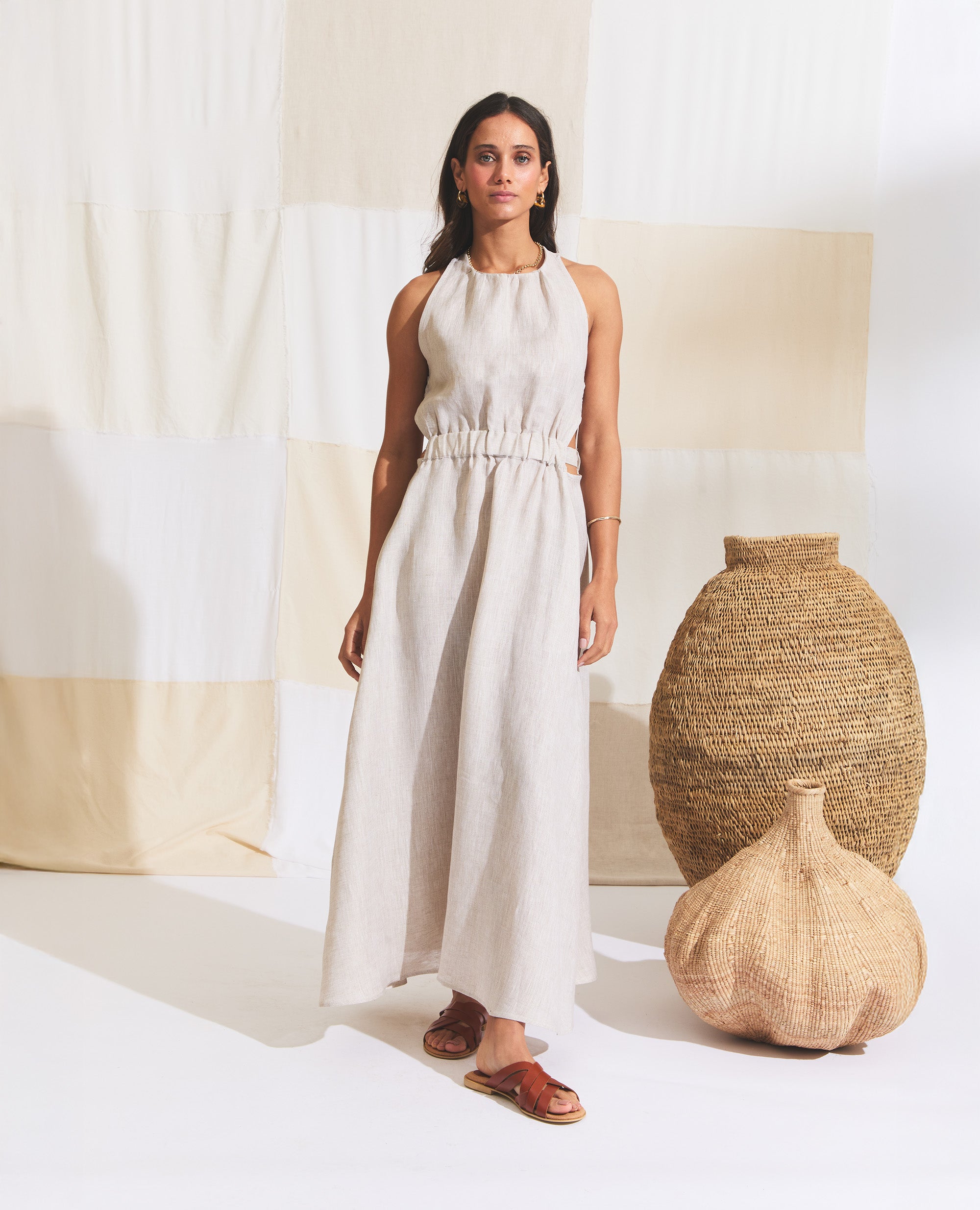 Mei | Maxi Dress | Natural