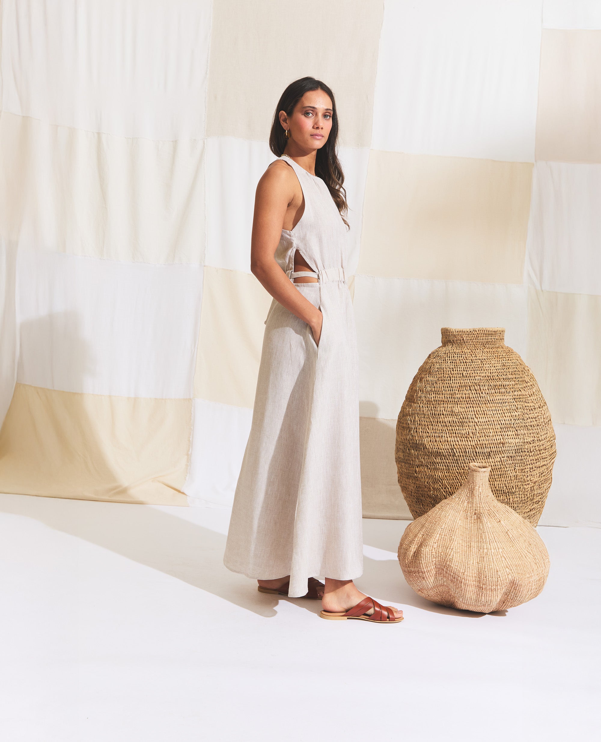 Mei | Maxi Dress | Natural
