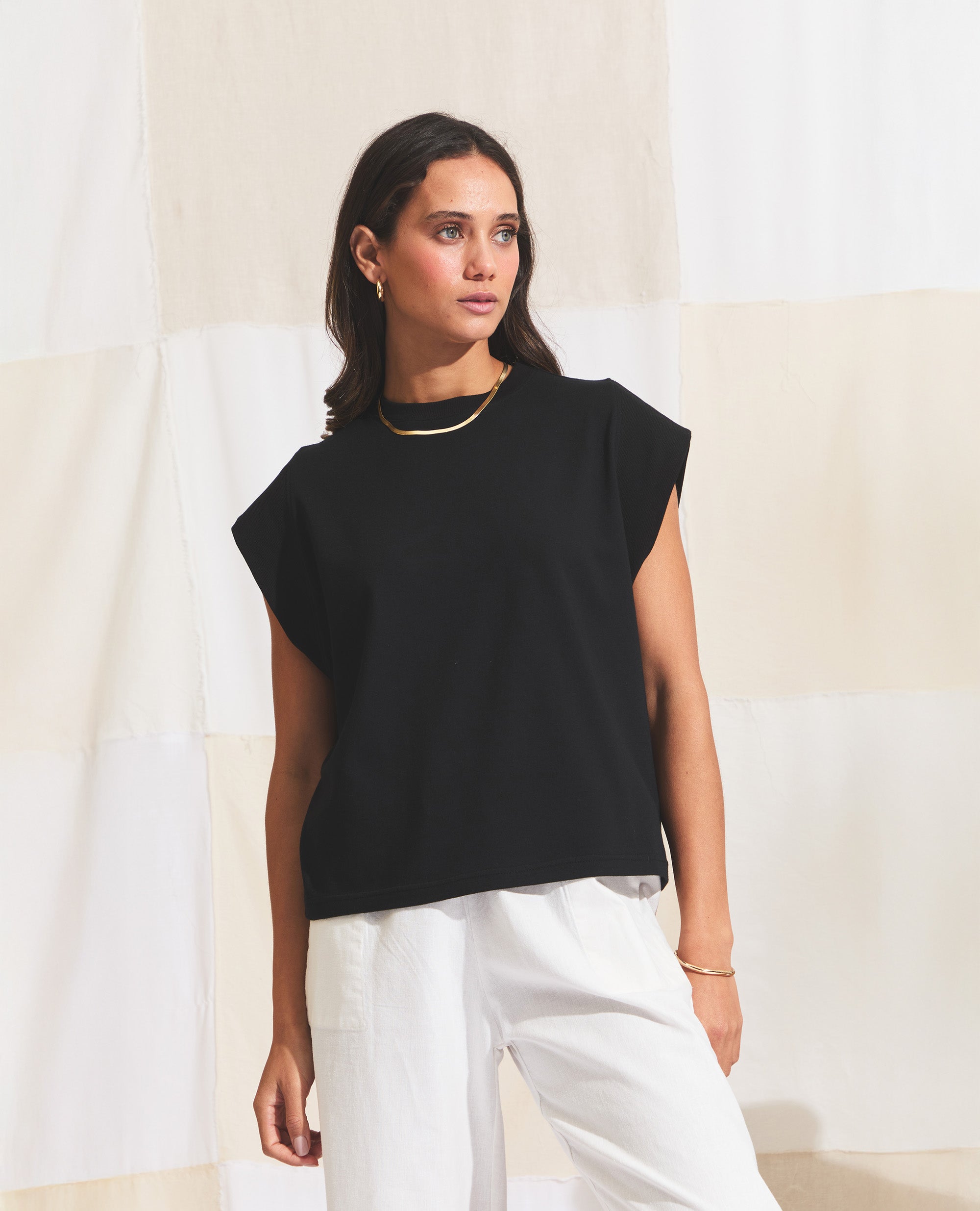 Bowie | Relaxed Tank | Black