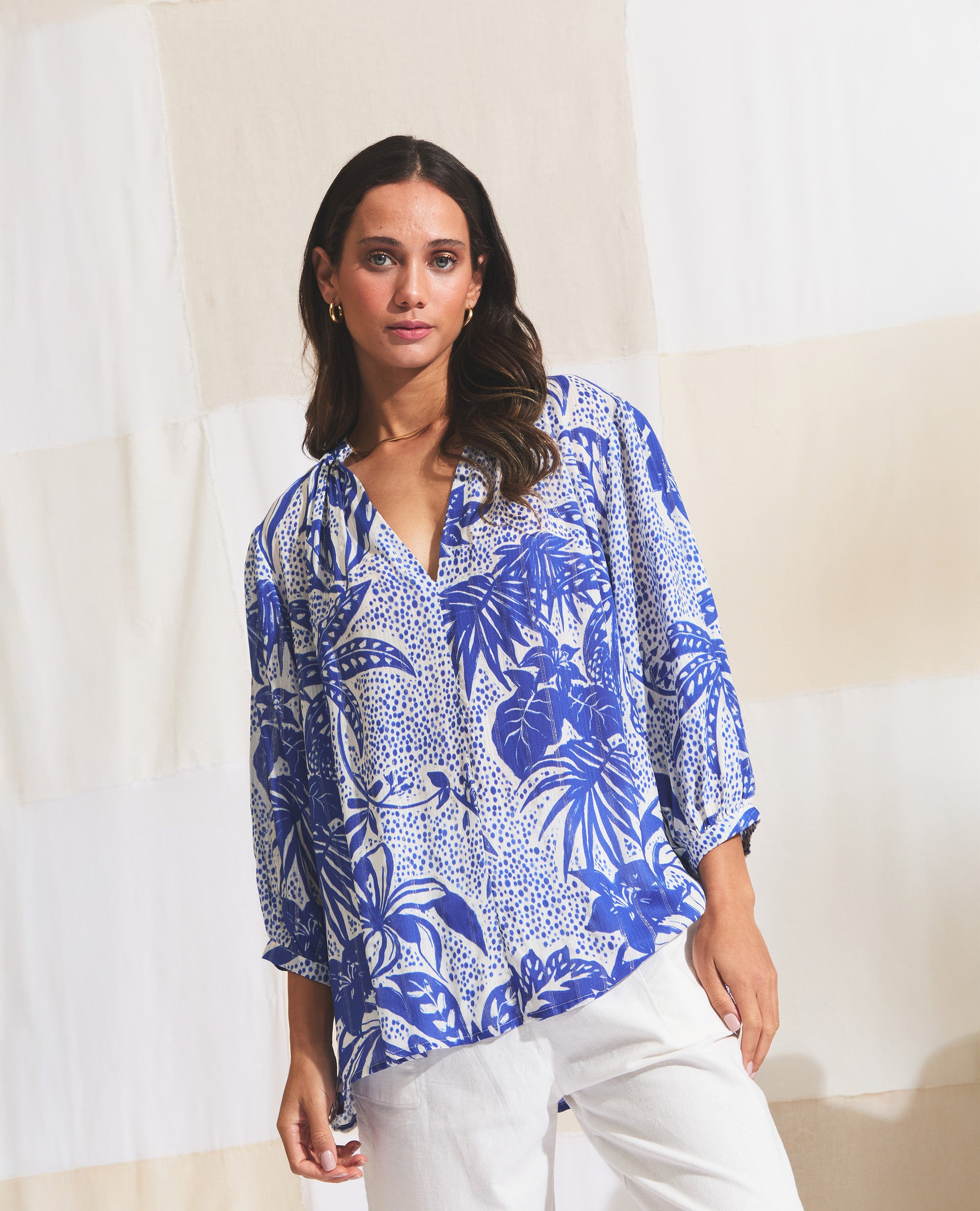 Marbella | Resort | Cobalt & Gold Stripe