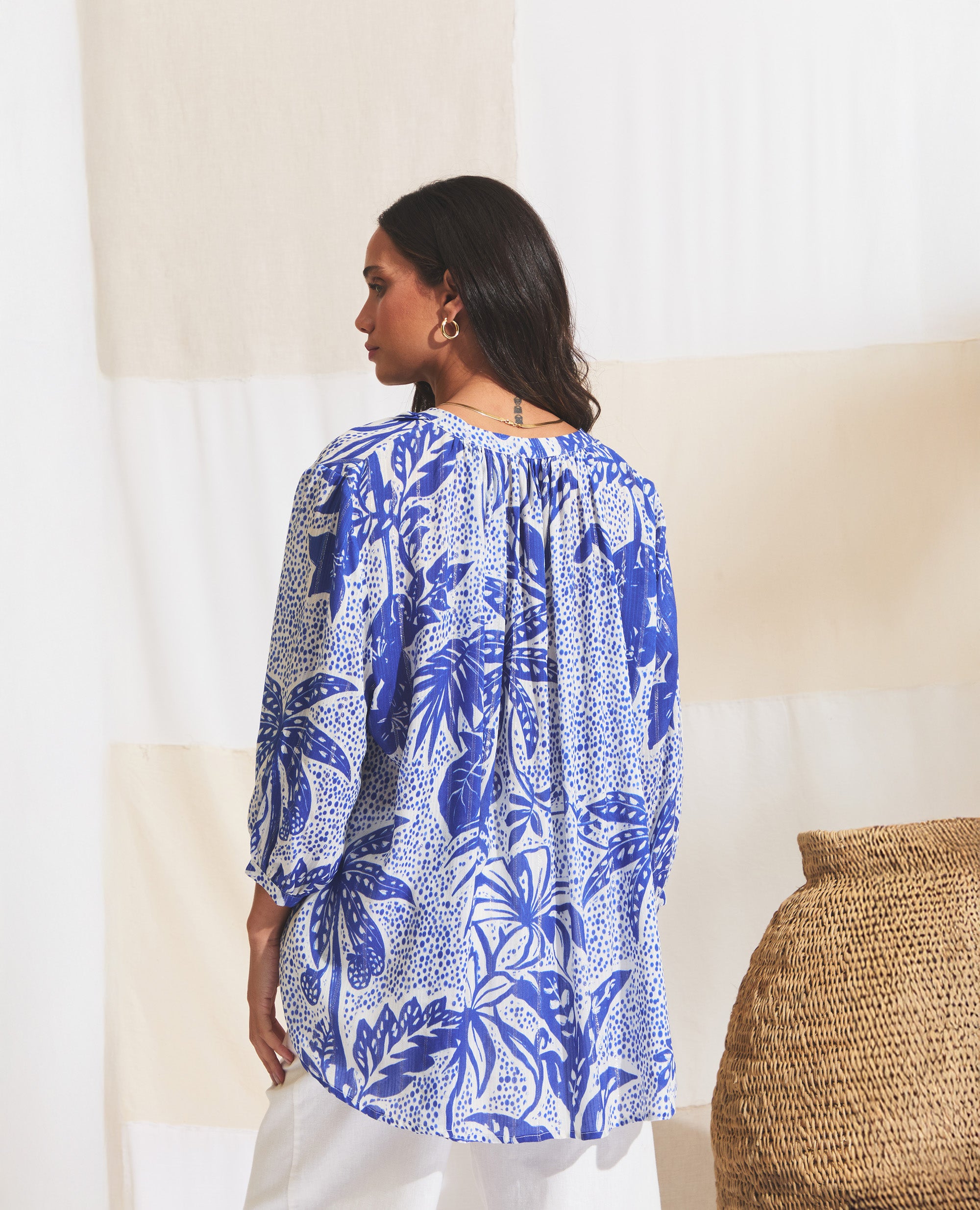 Marbella | Resort | Cobalt & Gold Stripe