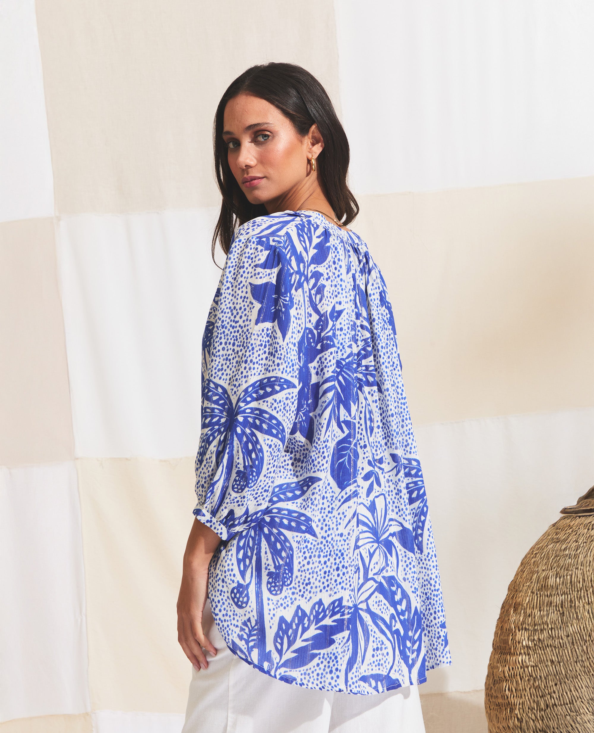 Marbella | Resort | Cobalt & Gold Stripe