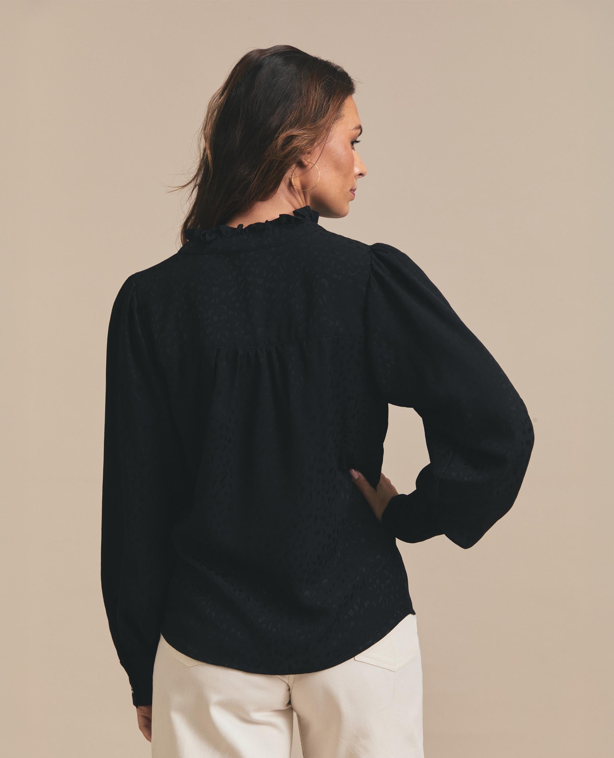 Juliette | Button Up Blouse | Sohocare Black