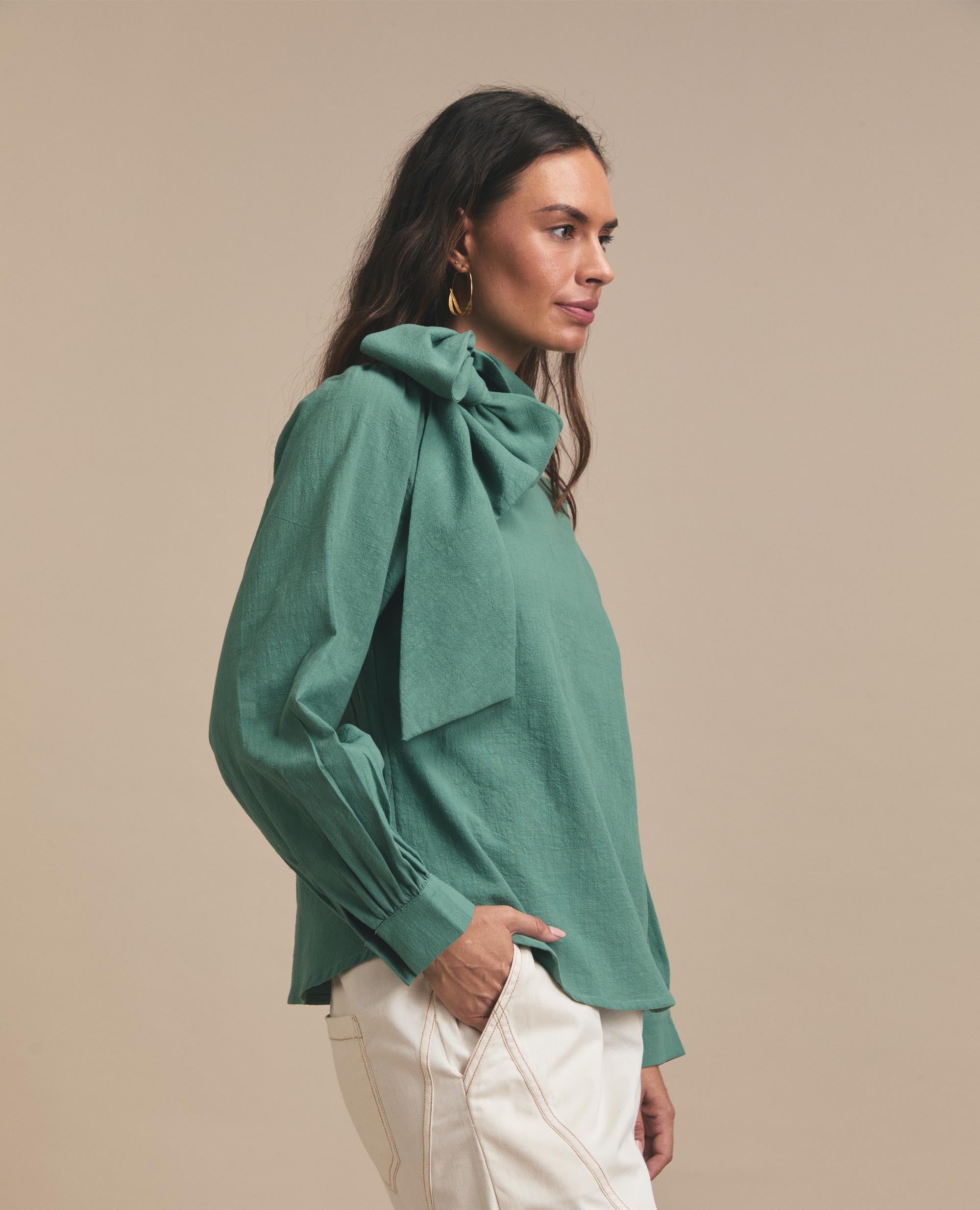Kitty | Relaxed Blouse | Jade