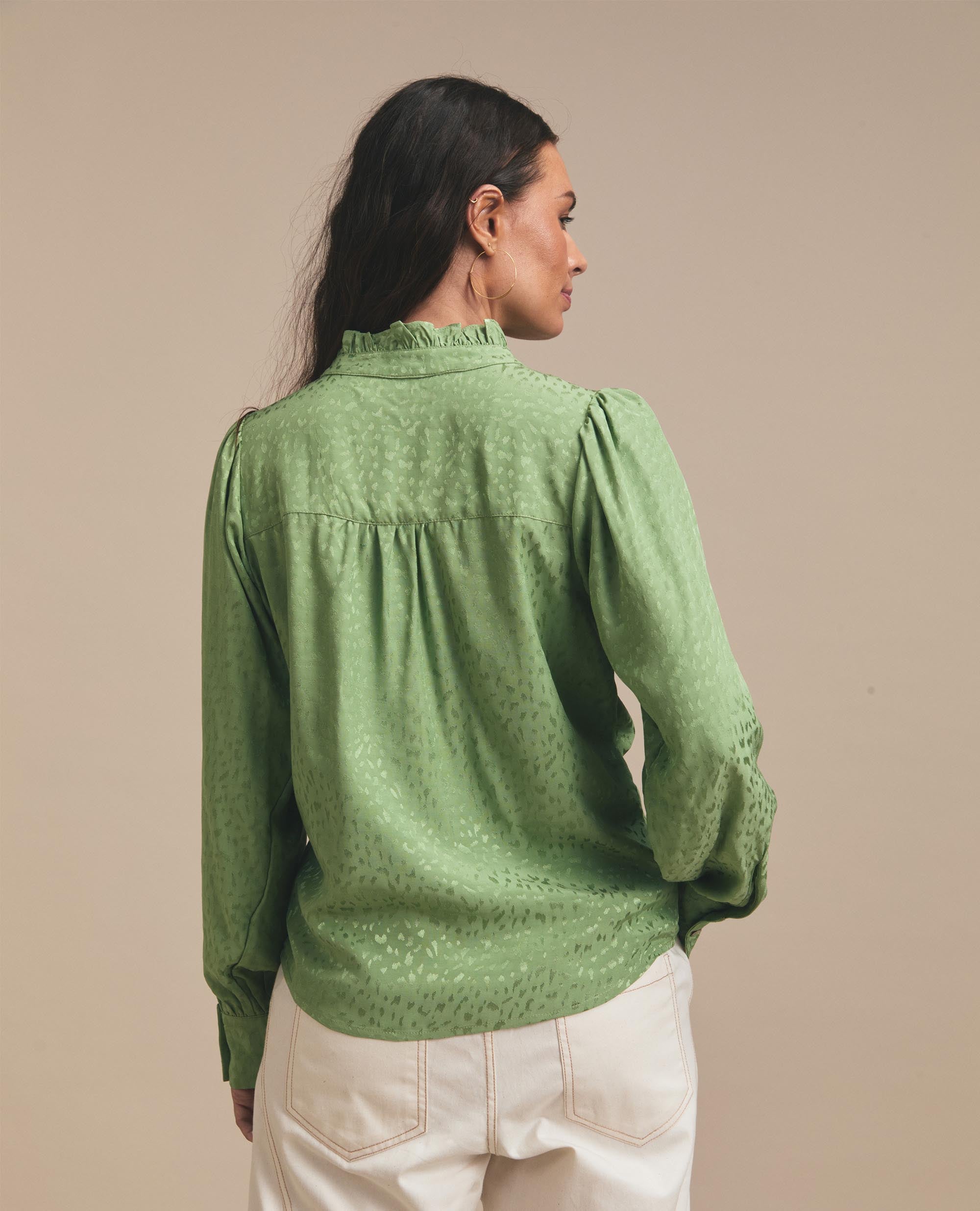Juliette | Button Up Blouse | Sohocare Watercress