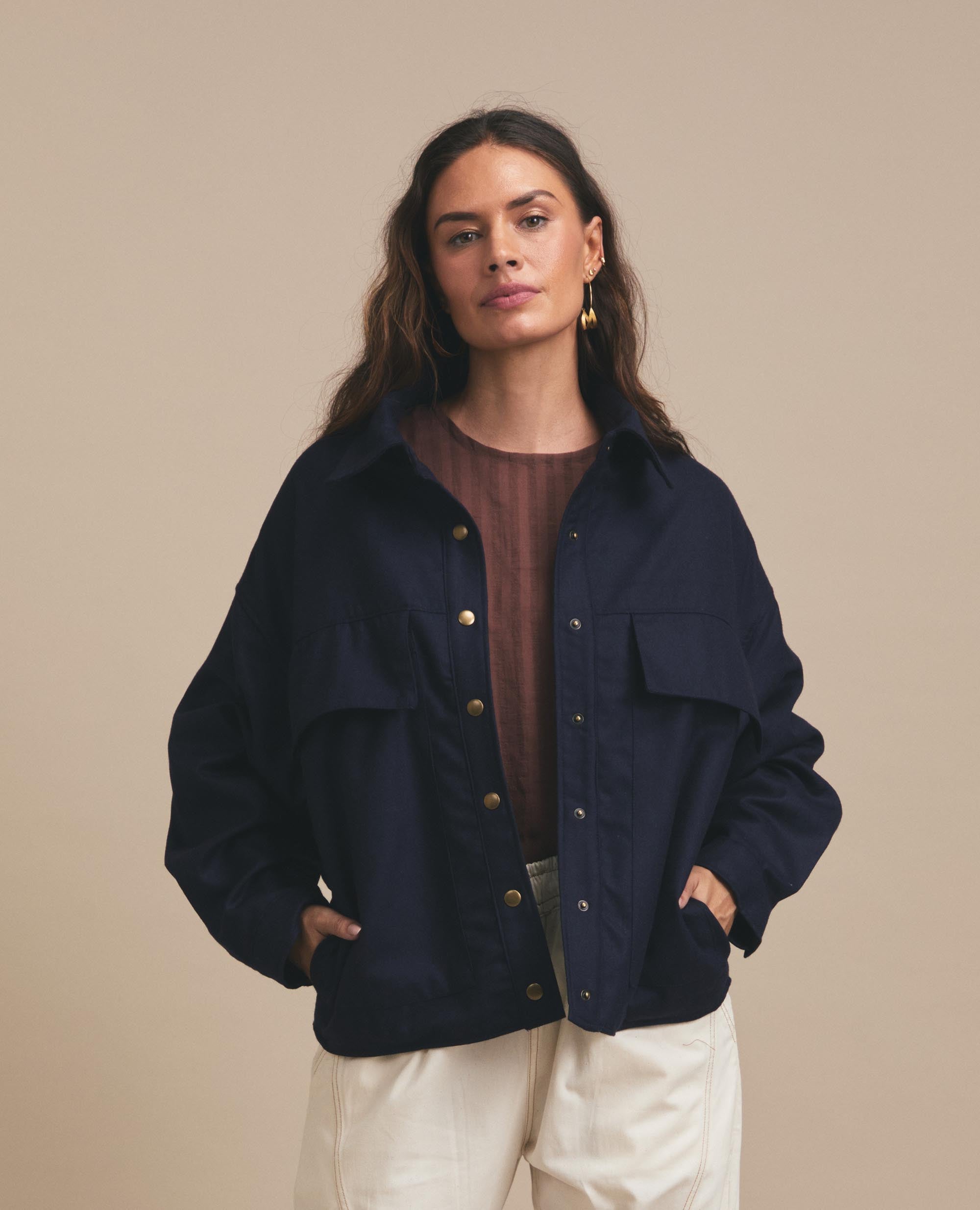 Fifer | Oversized Pocket Jacket | Navy
