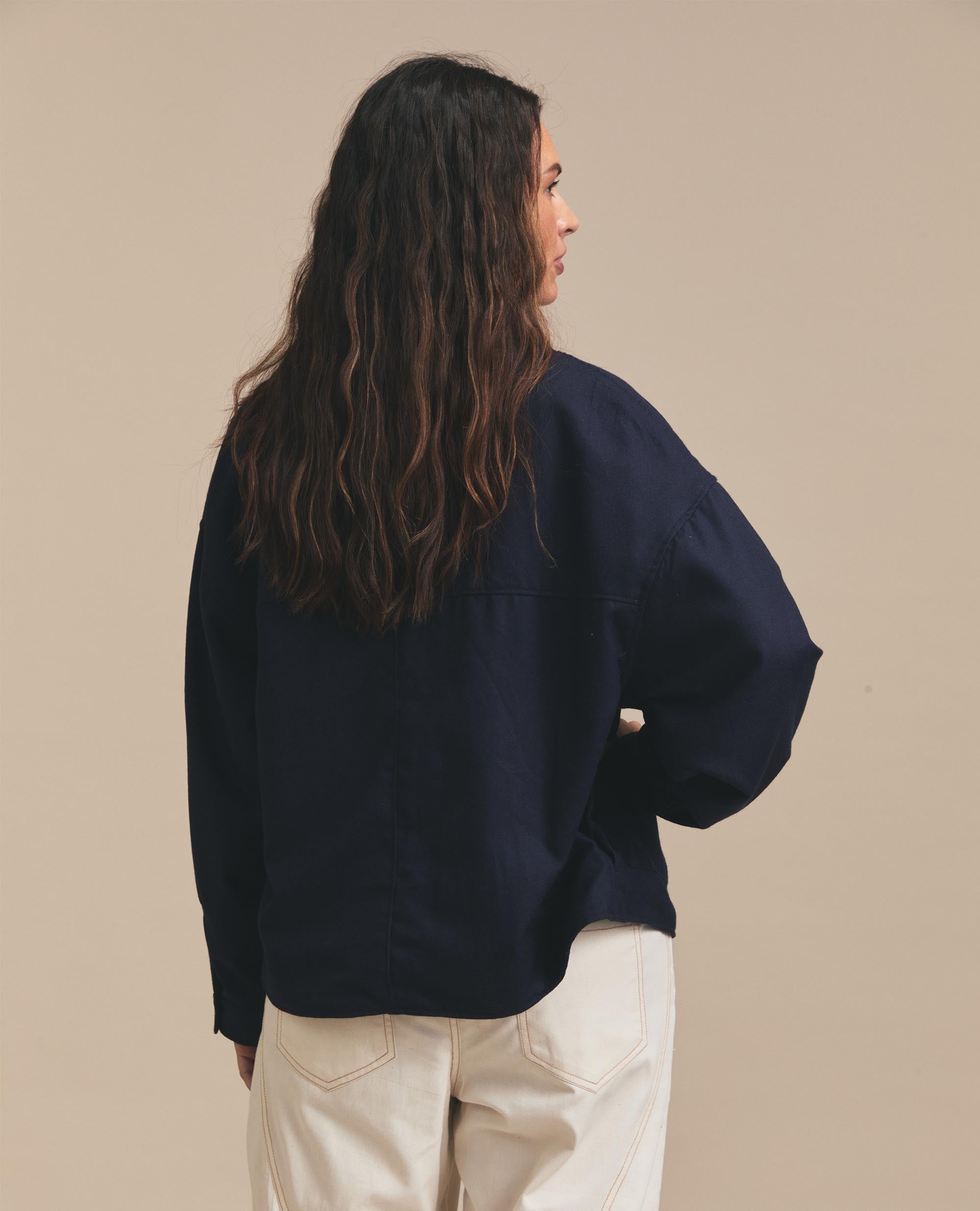 Fifer | Oversized Pocket Jacket | Navy