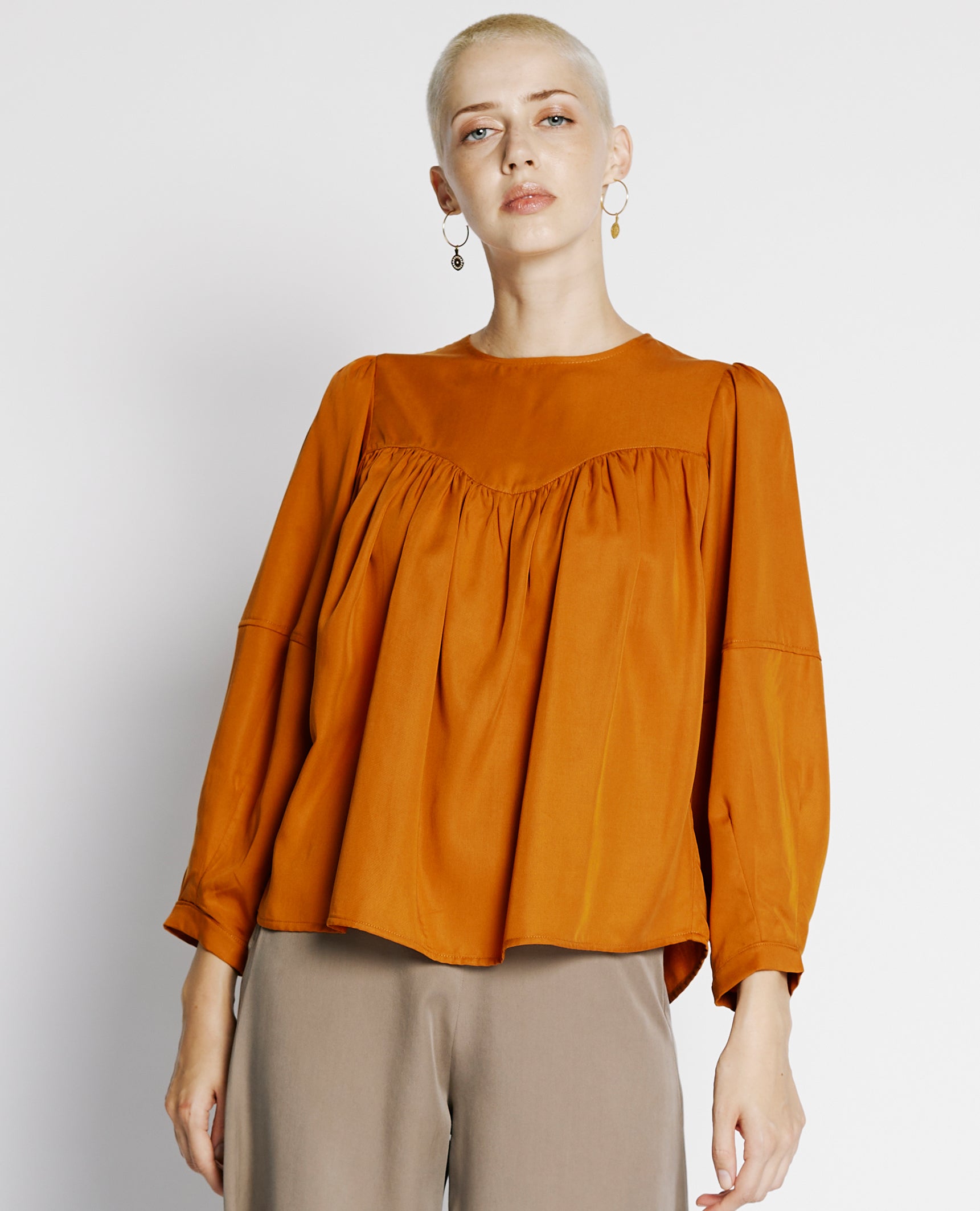 Robby | Gathered Yoke Blouse
