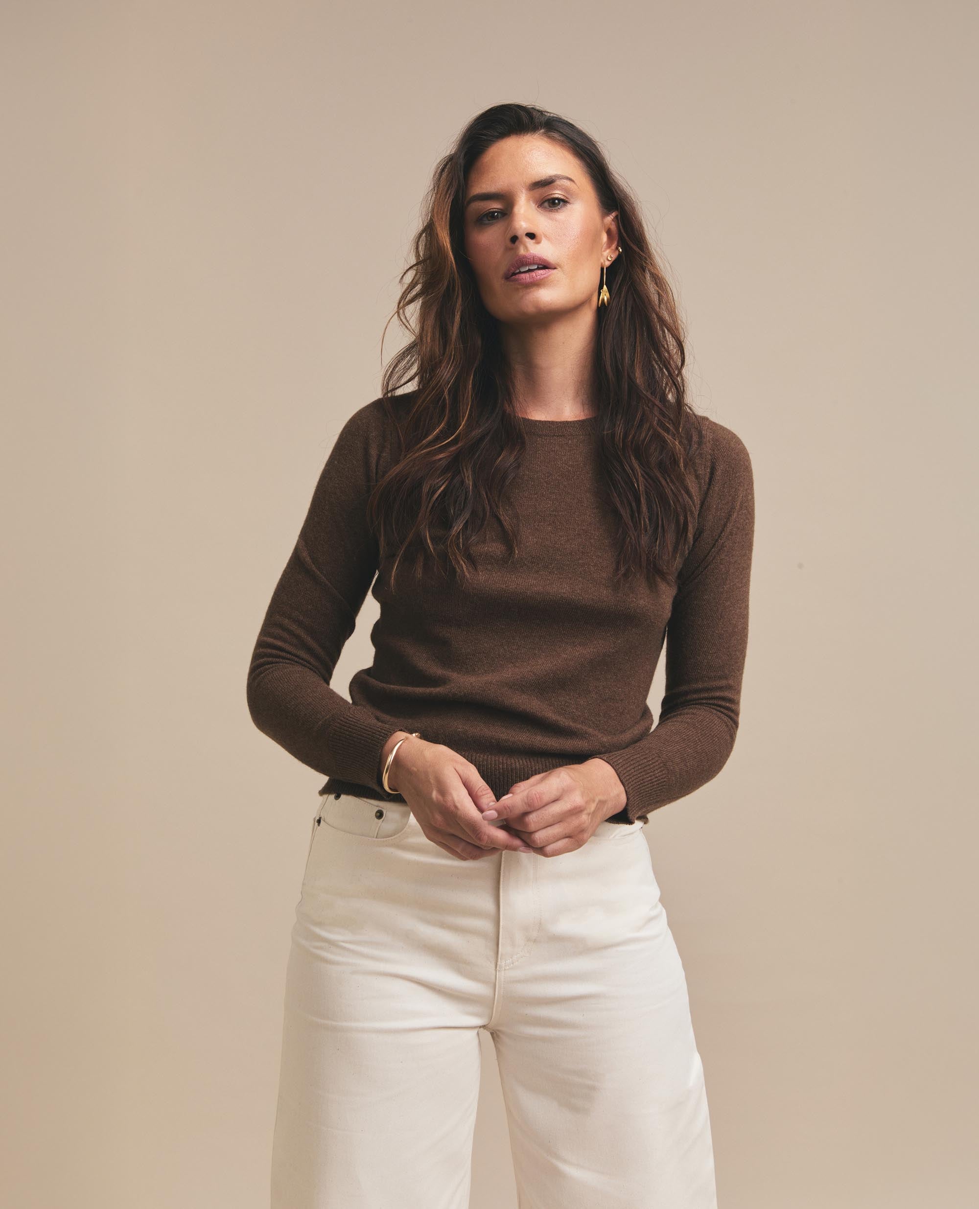 Snug | Crew Neck Jersey | Chocolate