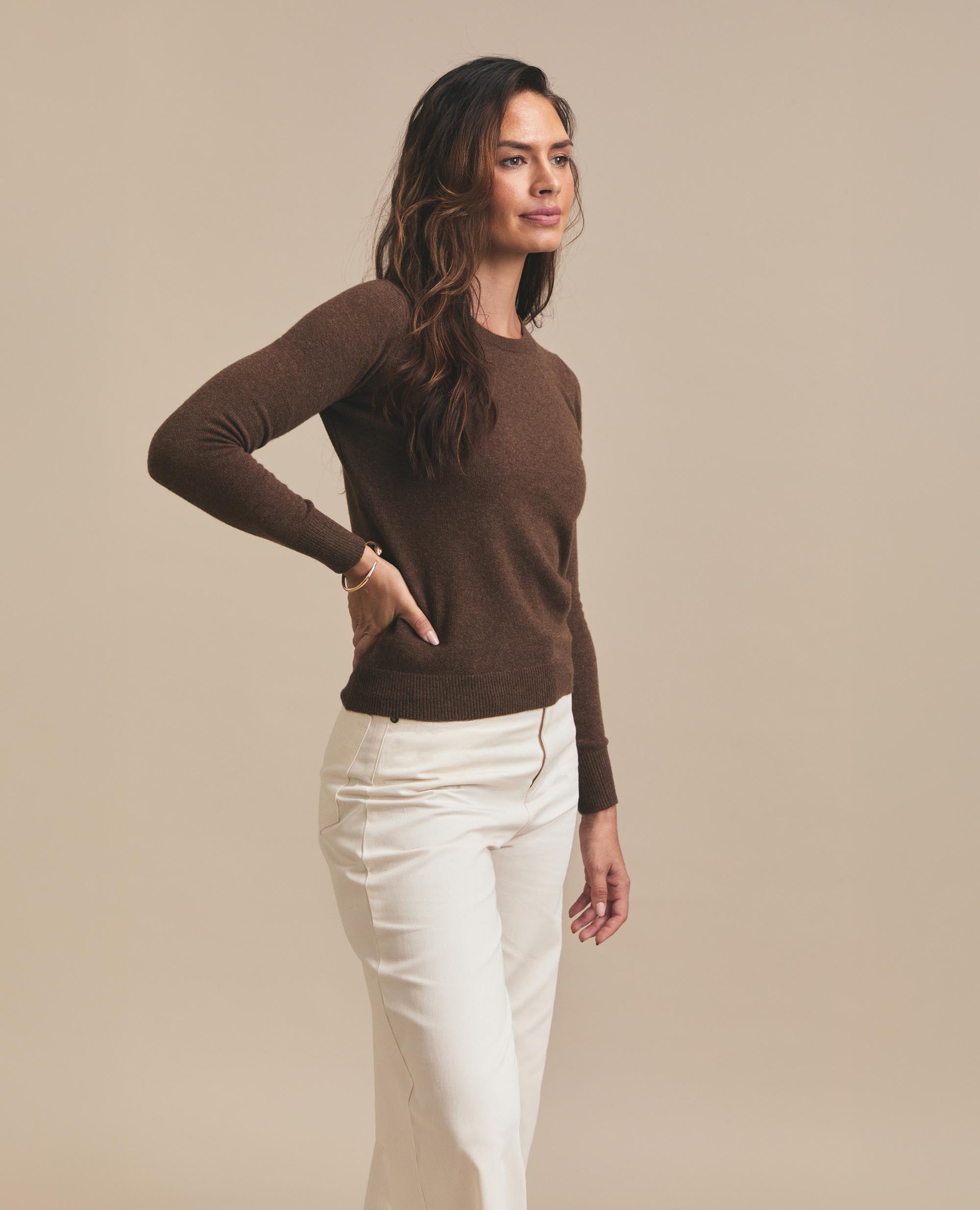 Snug | Crew Neck Jersey | Chocolate