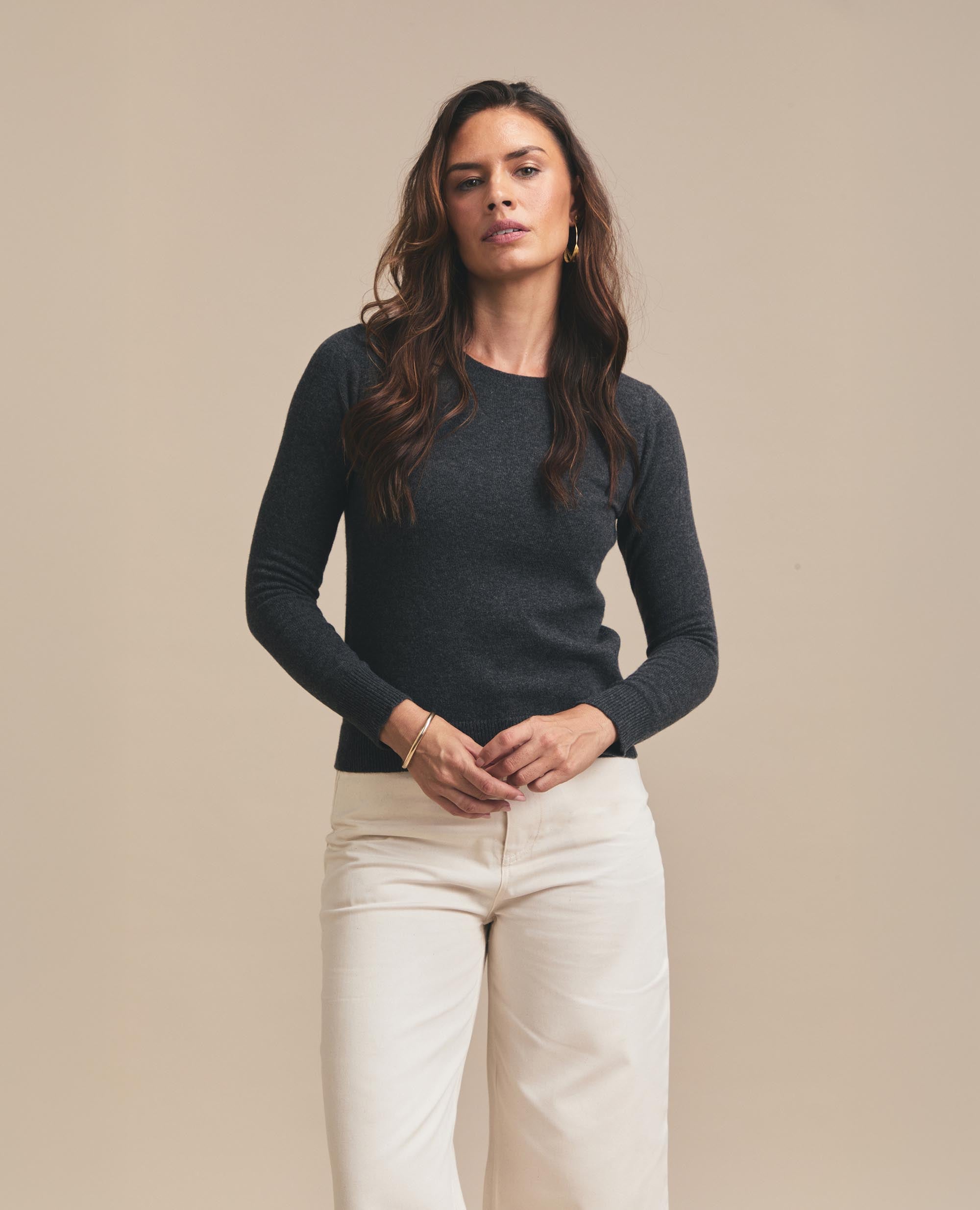 Snug | Crew Neck Jersey | Dark Charcoal