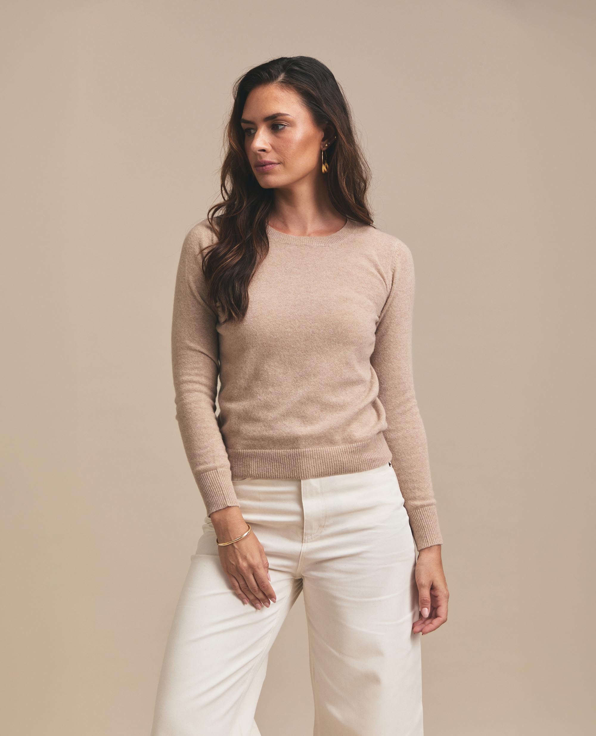 Snug | Crew Neck Jersey | Beige