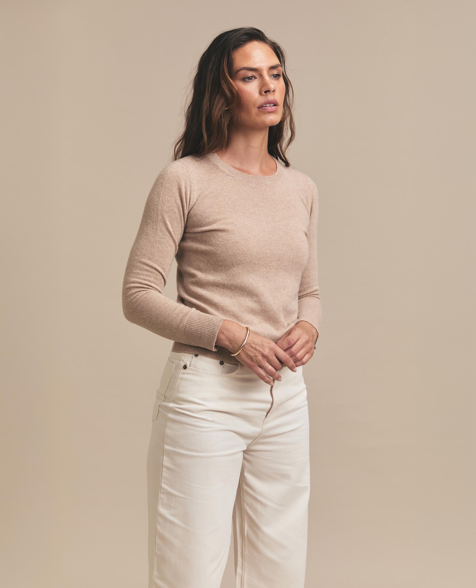 Snug | Crew Neck Jersey | Beige