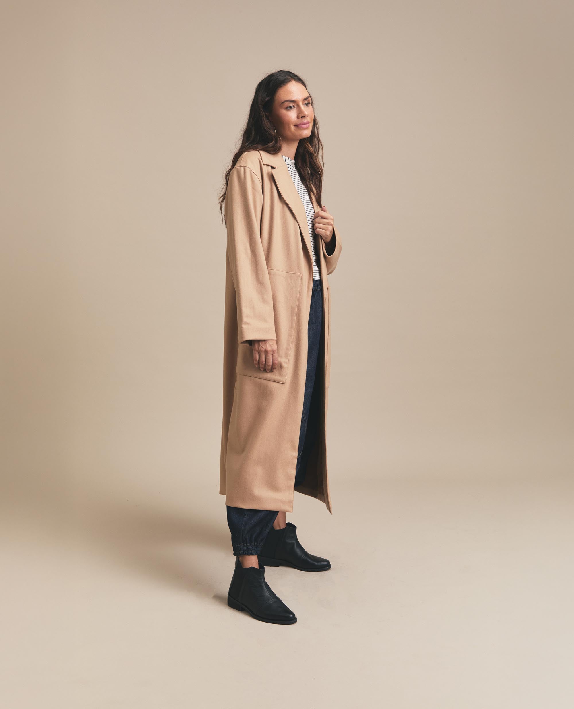 Sierra | Trench Coat | Toffee