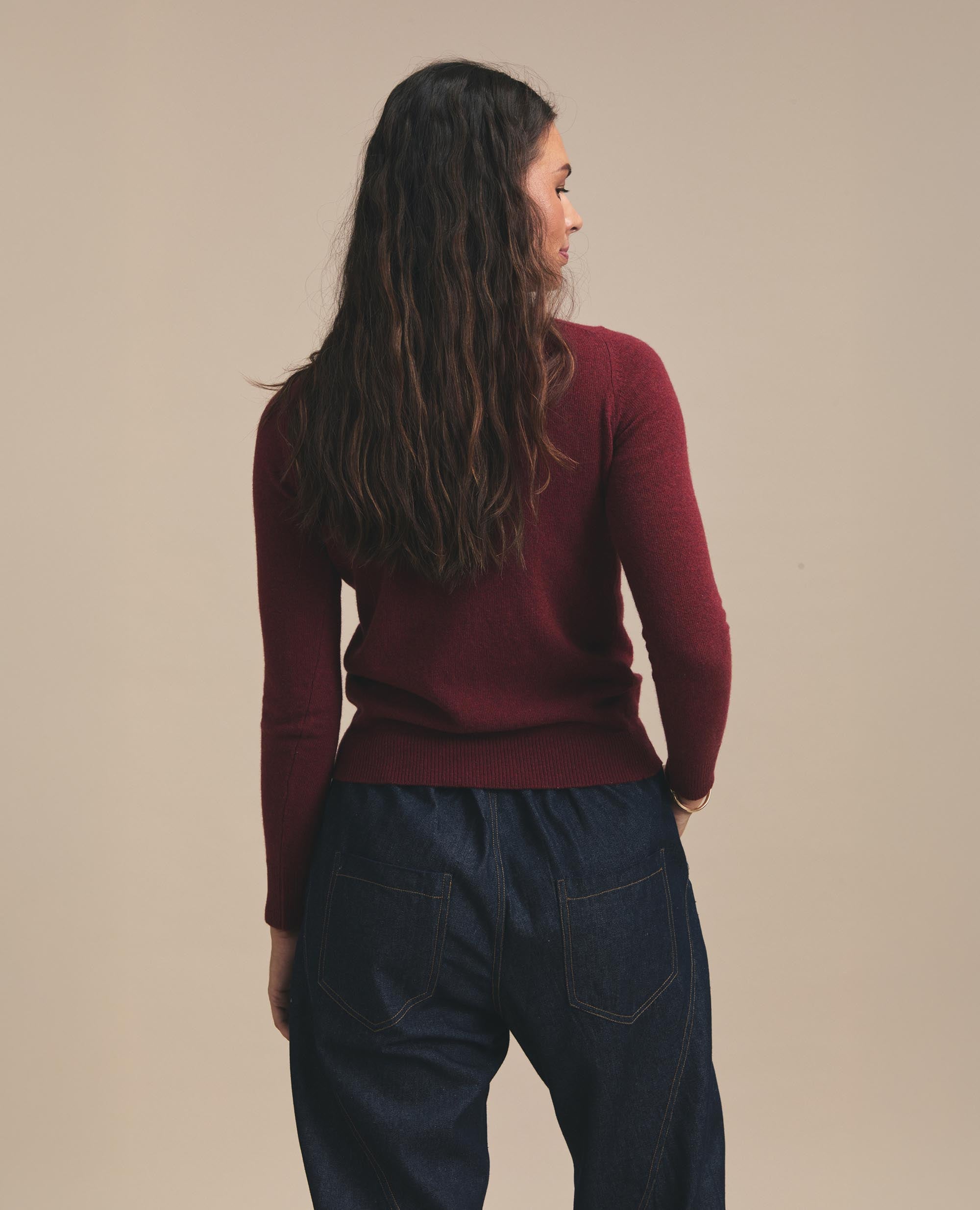Snug | Crew Neck Jersey | Burgundy