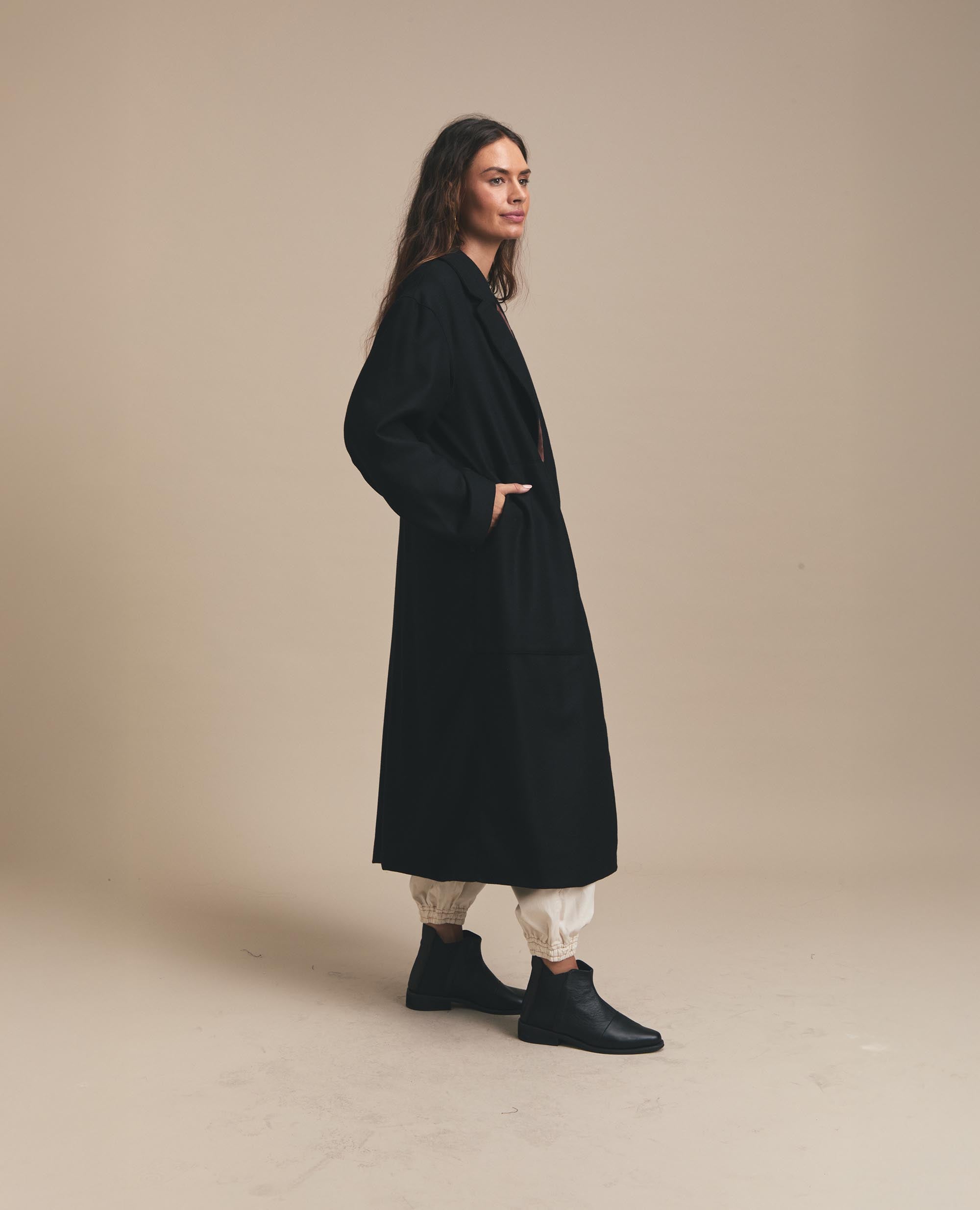 Sierra | Trench Coat | Black