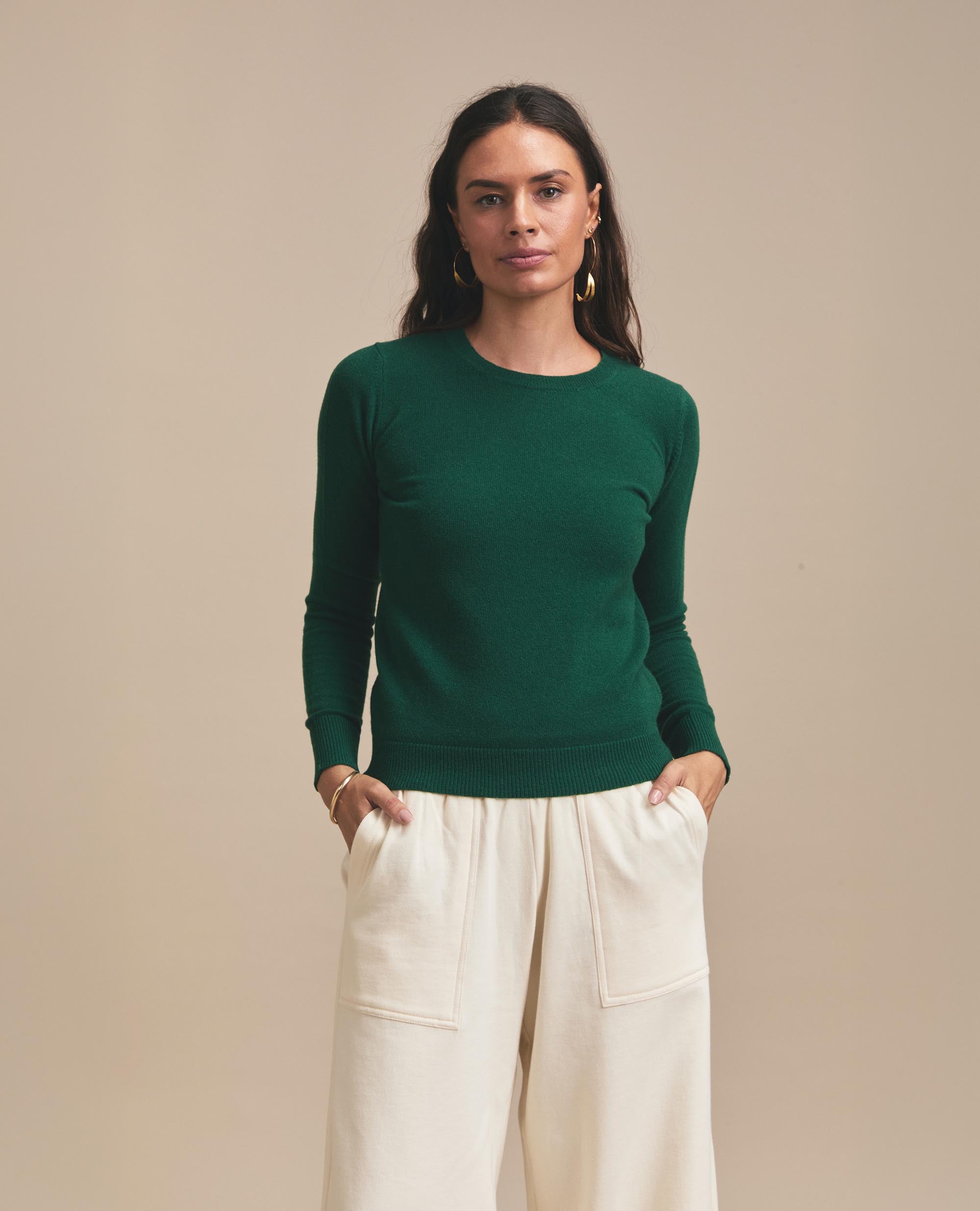 Snug | Crew Neck Jersey | Emerald