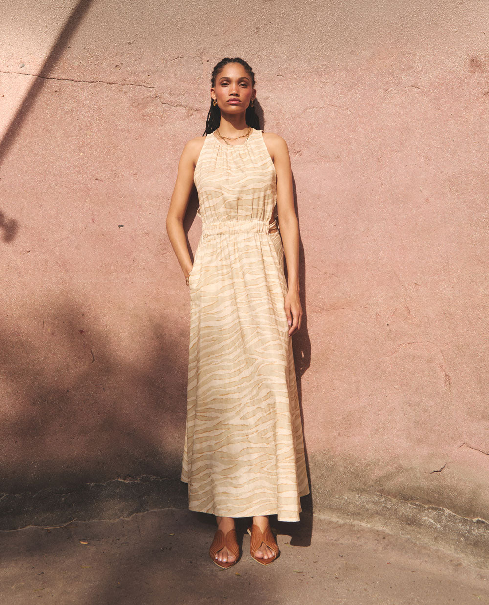 Mei | Maxi Dress | Dune Stripe