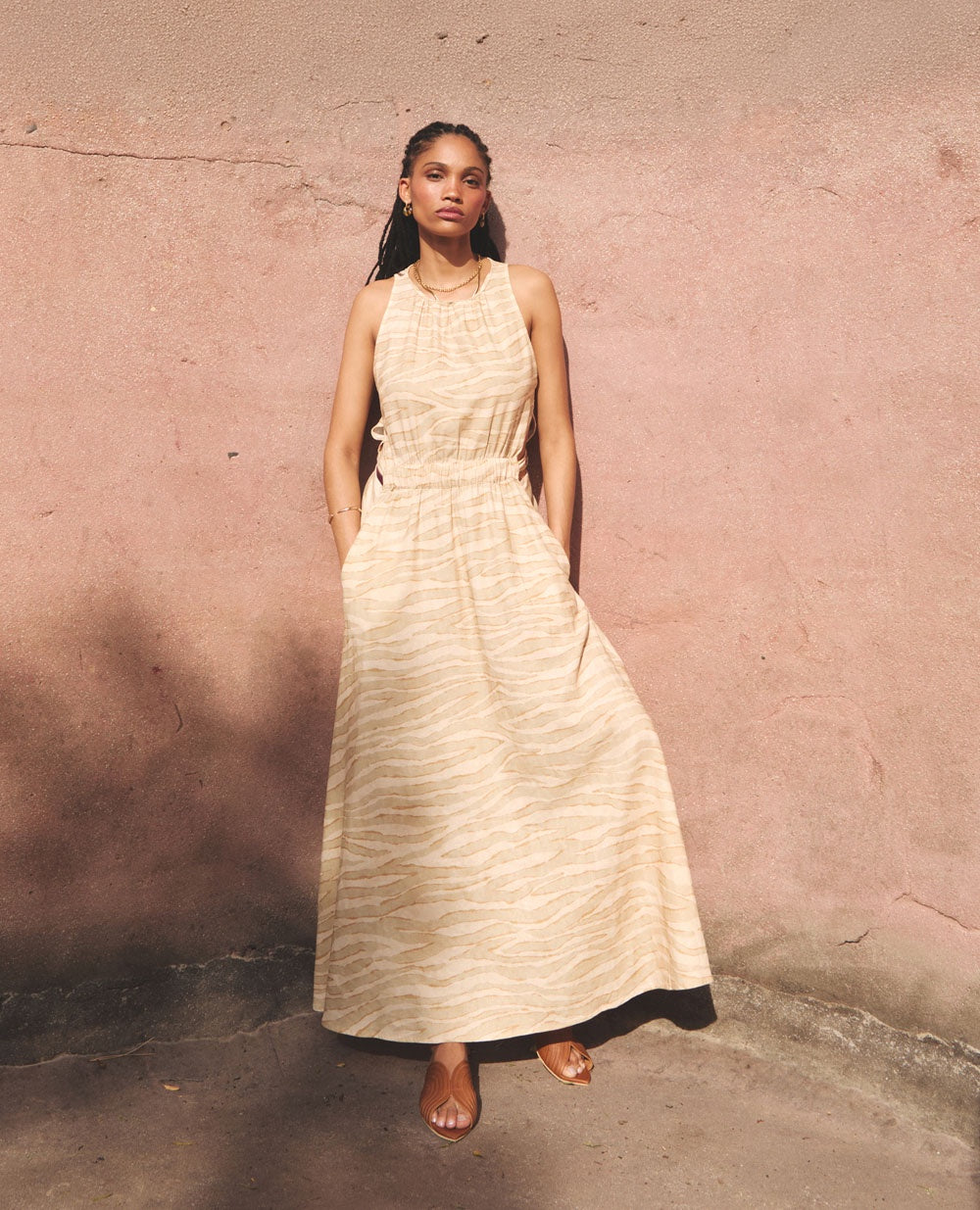 Mei | Maxi Dress | Dune Stripe
