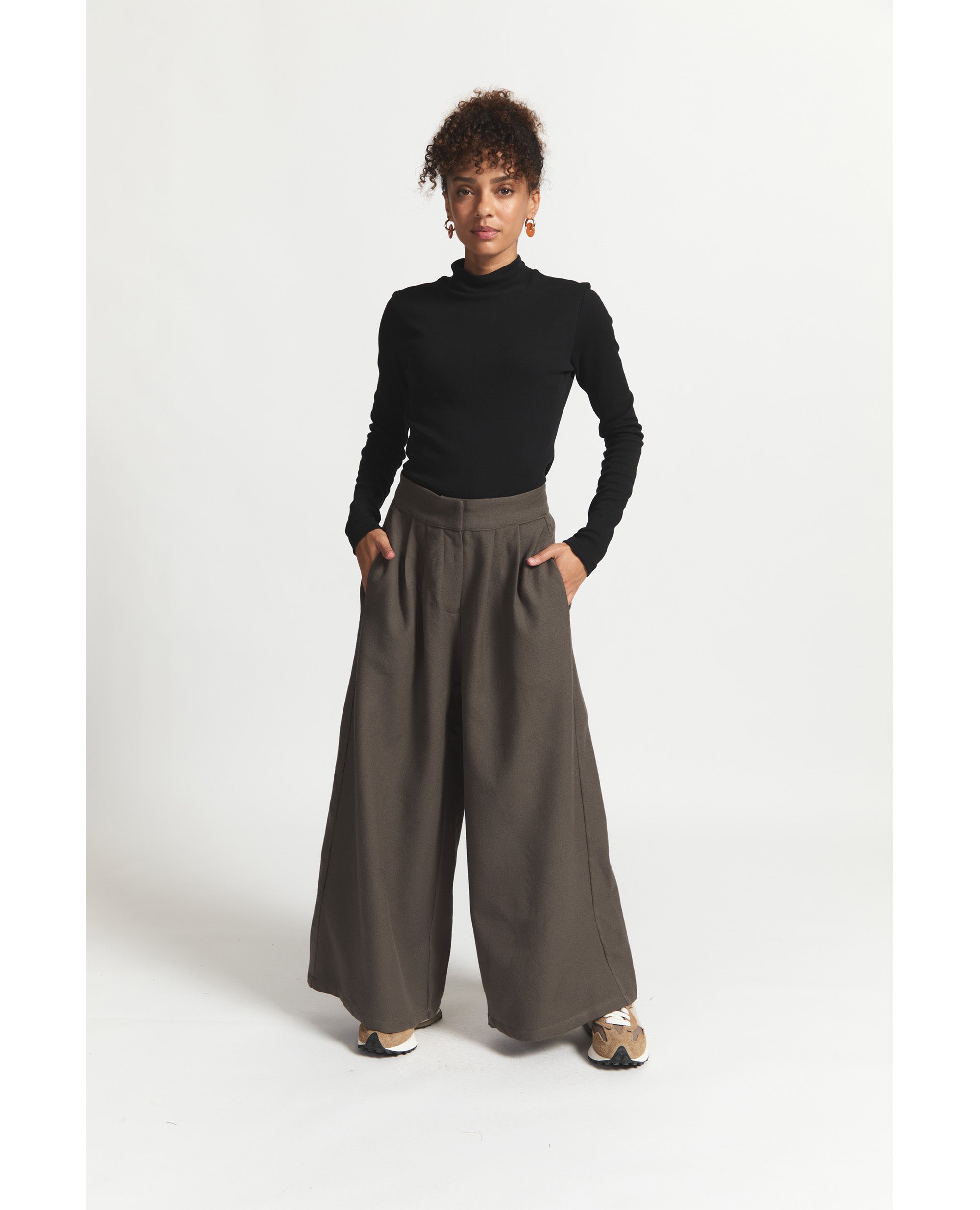 Ninka | Palazzo Pants | Khaki