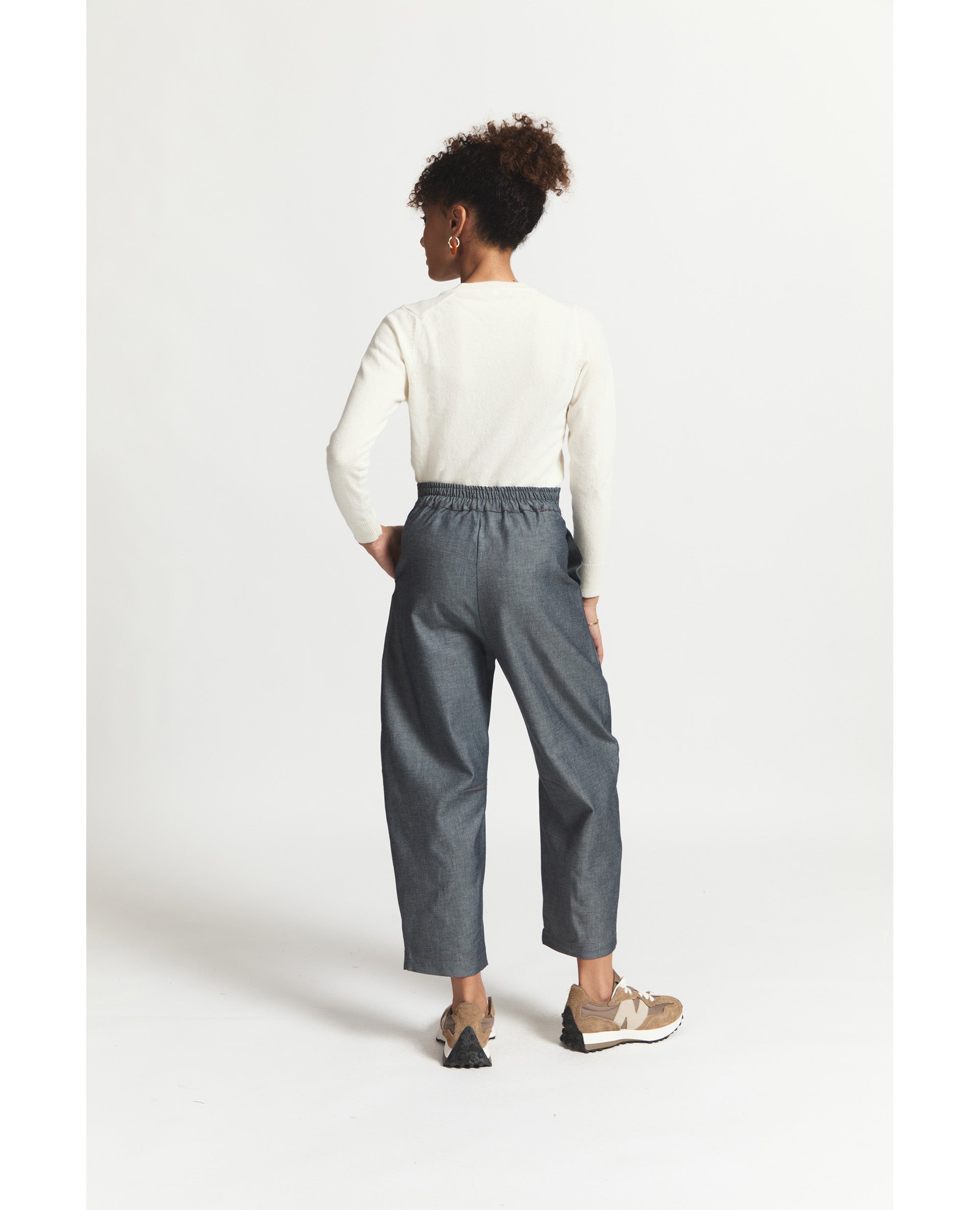 Goose Pants | Bow Shaped Pants | Blue denim