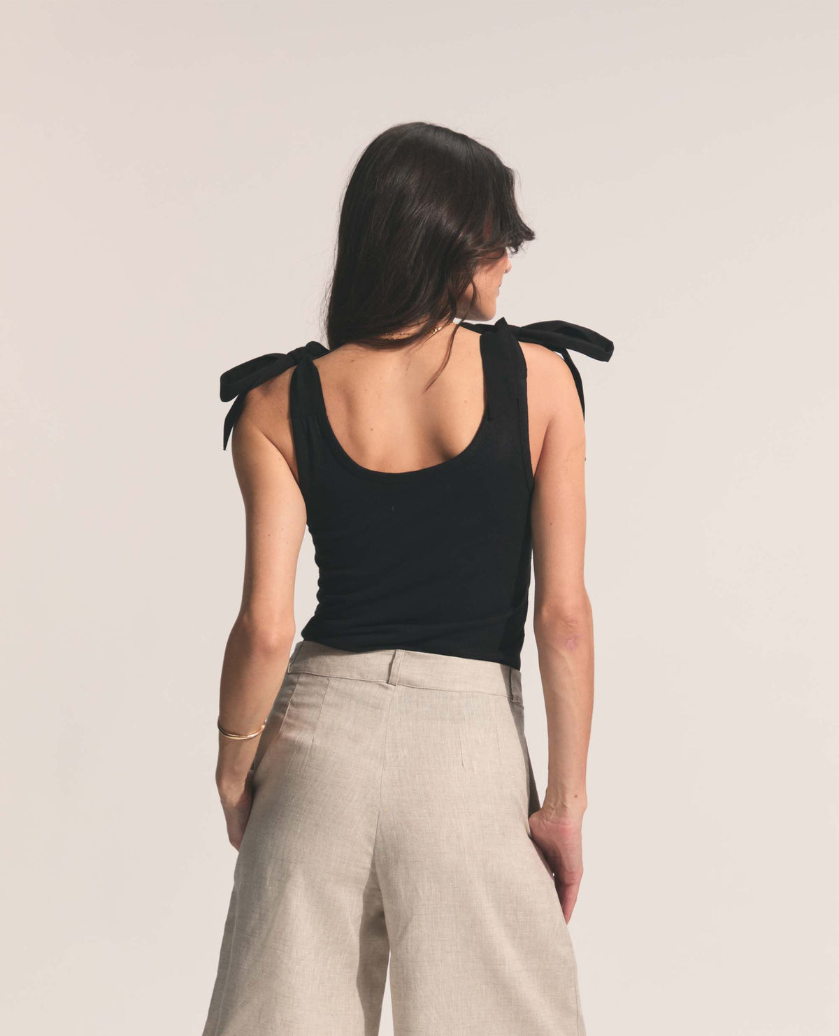Uma | Tie Up Tank | Black