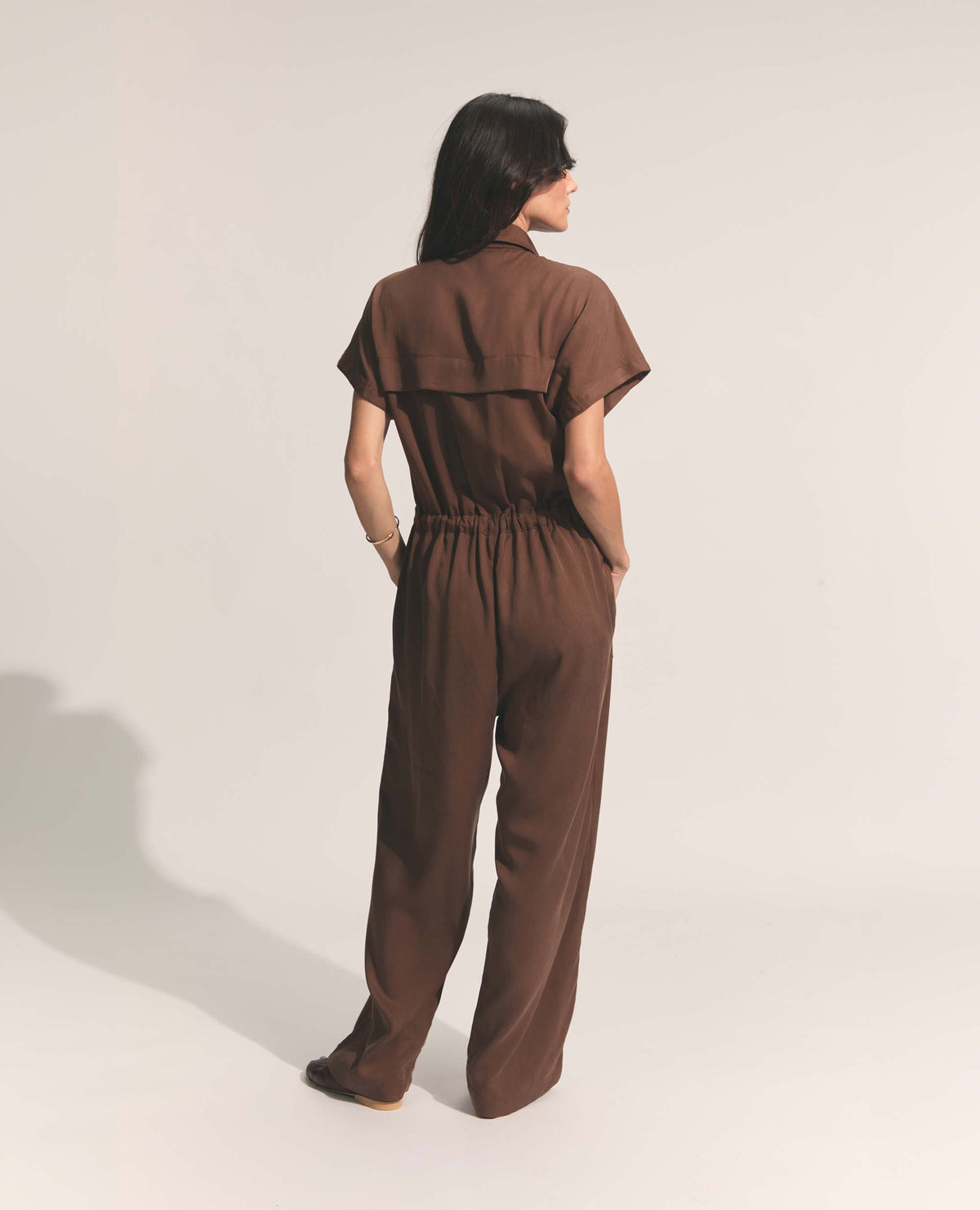 Harlow | Utility Jumpsuit | Chocolate
