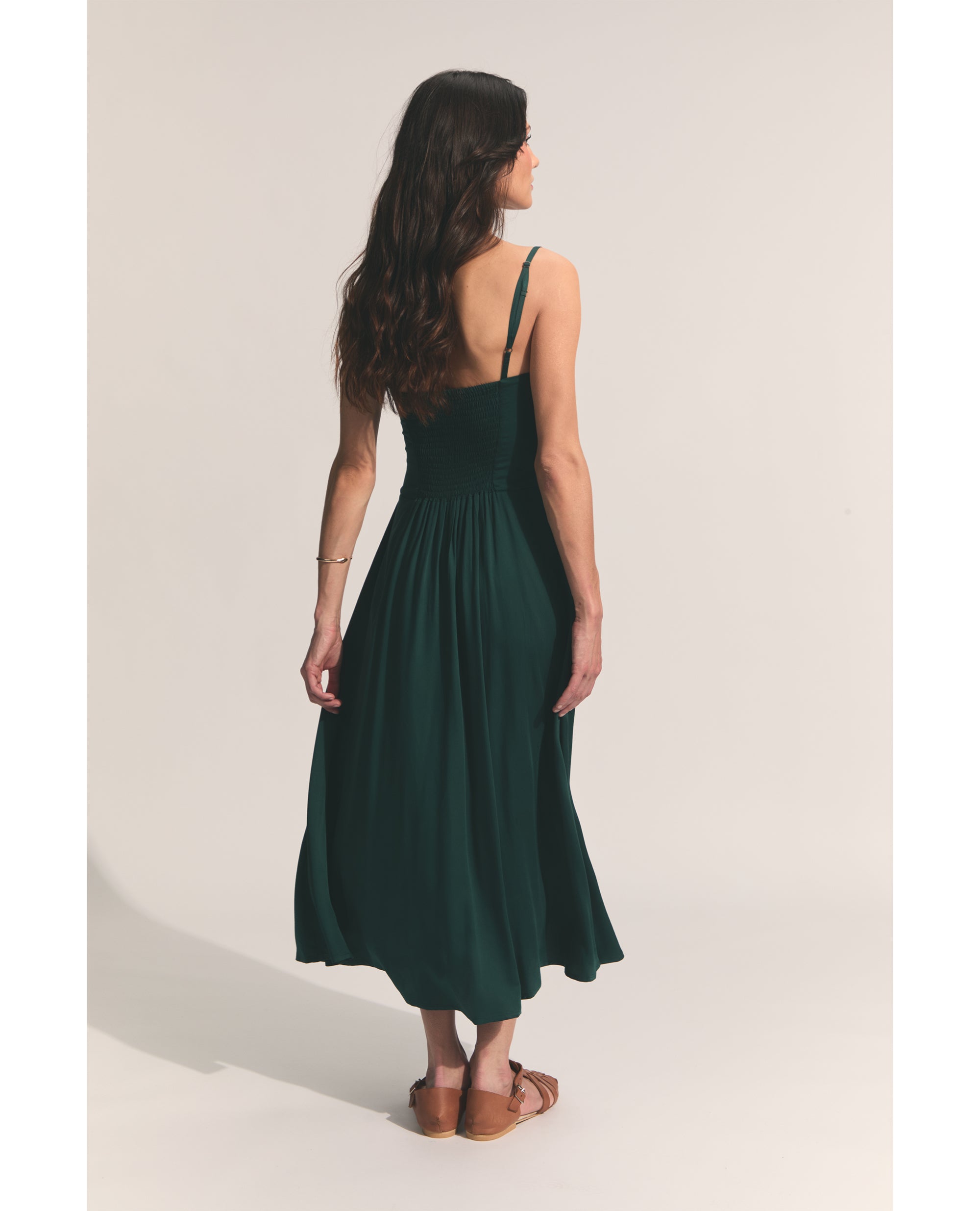 Ione | A-Line Dress | Emerald
