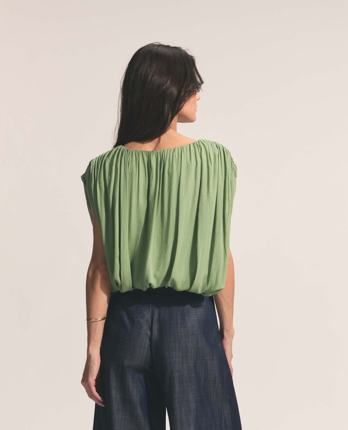 Sirocco | Blouson Top | Watercress