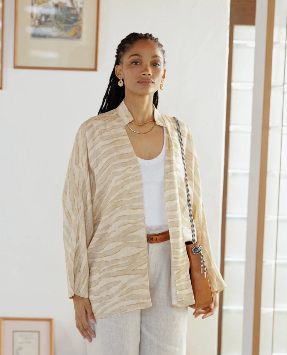 Ette | Outerwear Jacket | Dune Stripe
