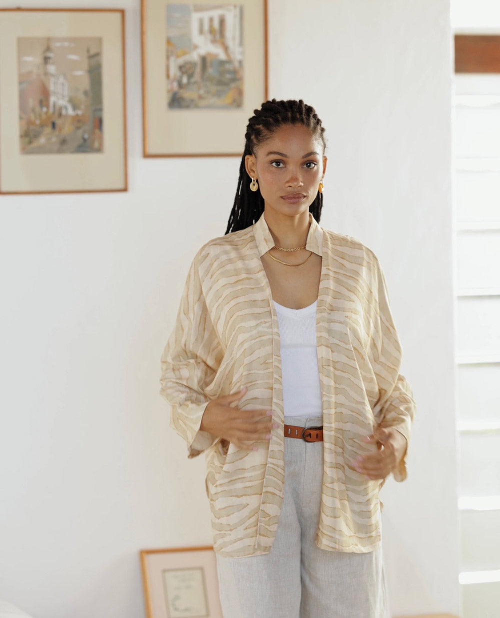 Ette | Outerwear Jacket | Dune Stripe