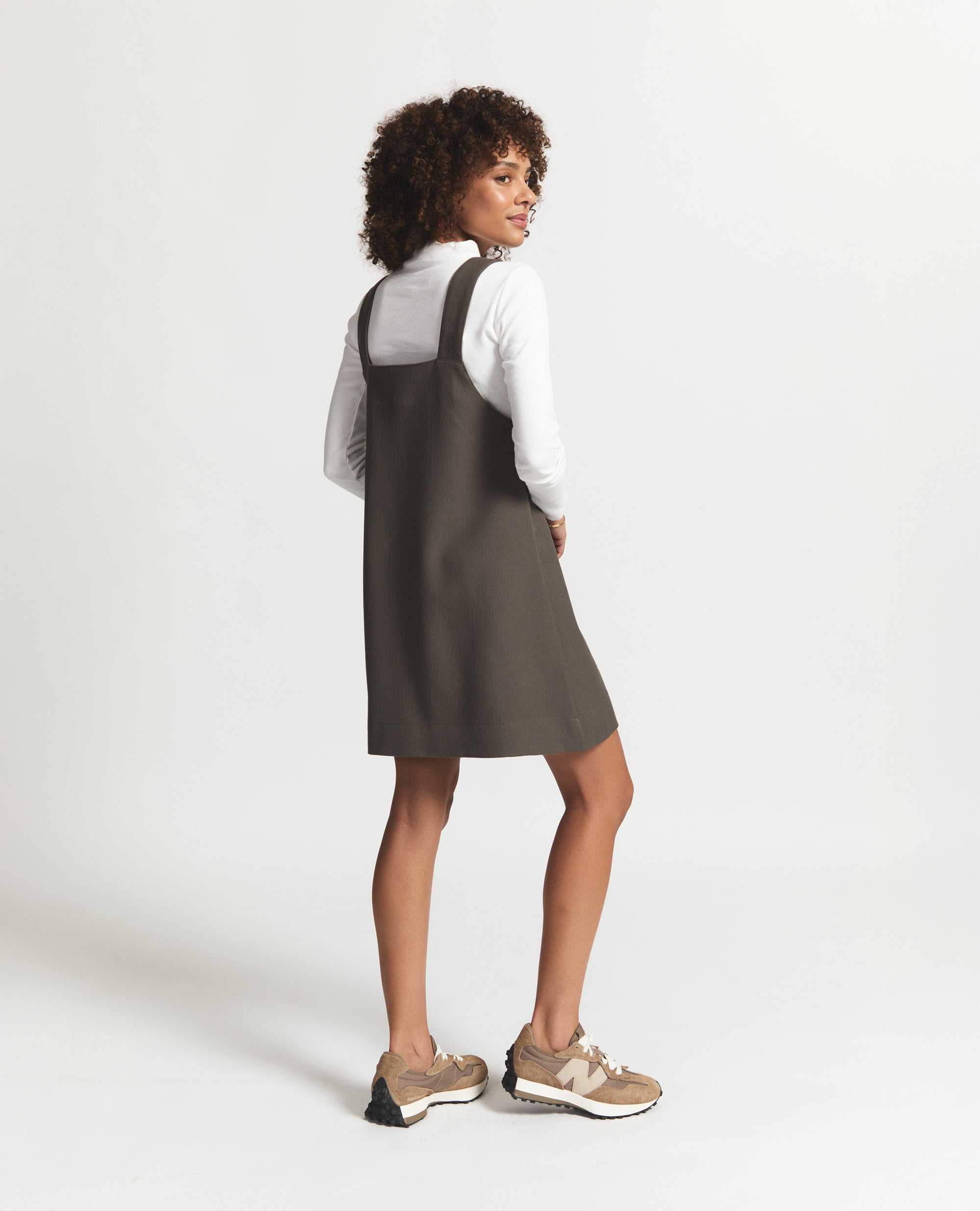 Twiggy | Relaxed Mini Dress | Khaki