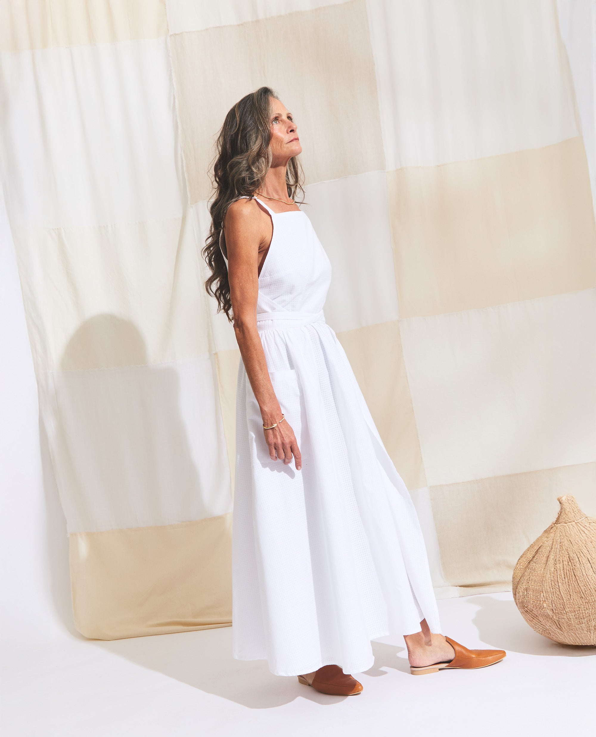 Bjork | Maxi Wrap Dress | White