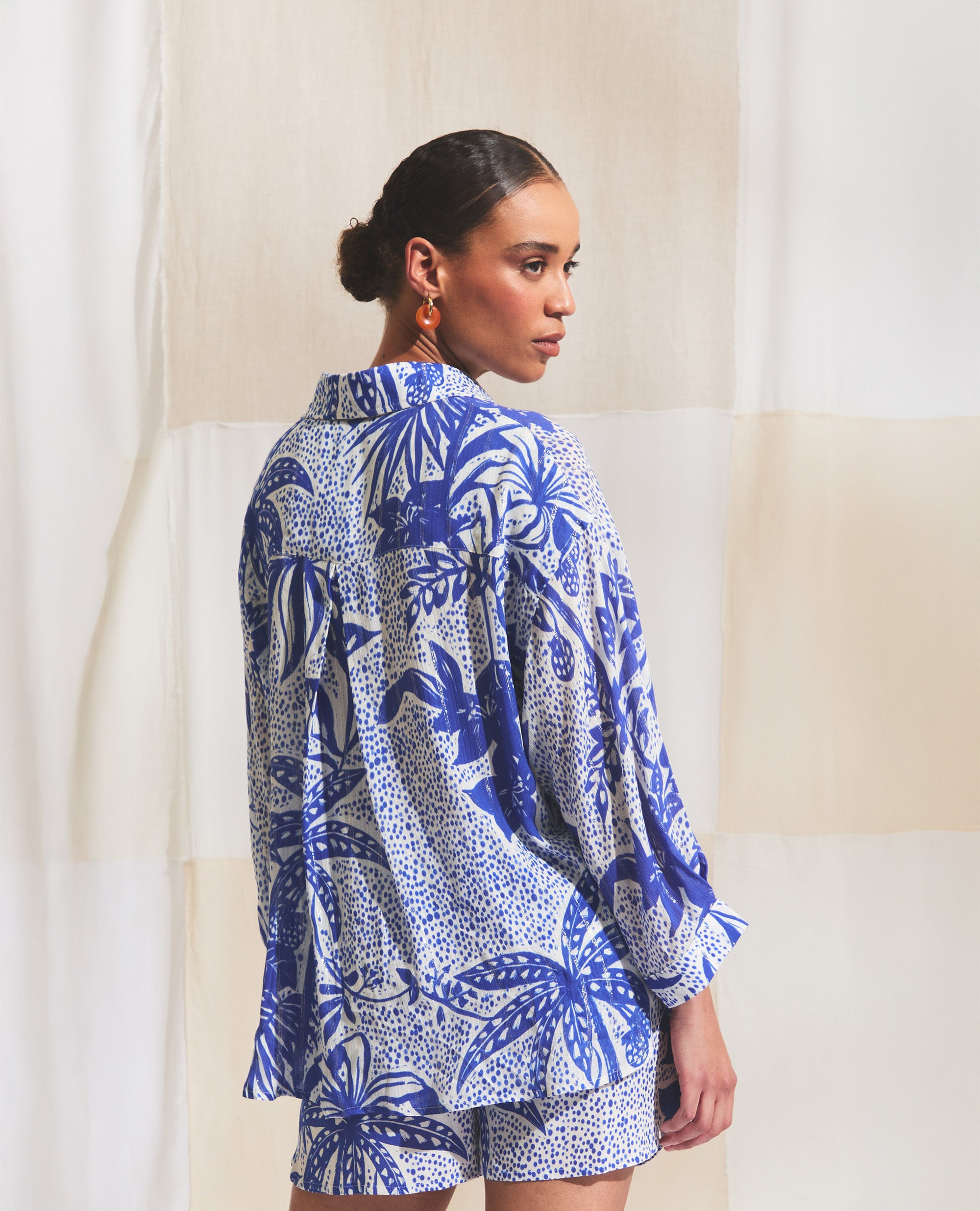 Harper Resort | Cobalt & Gold Stripe