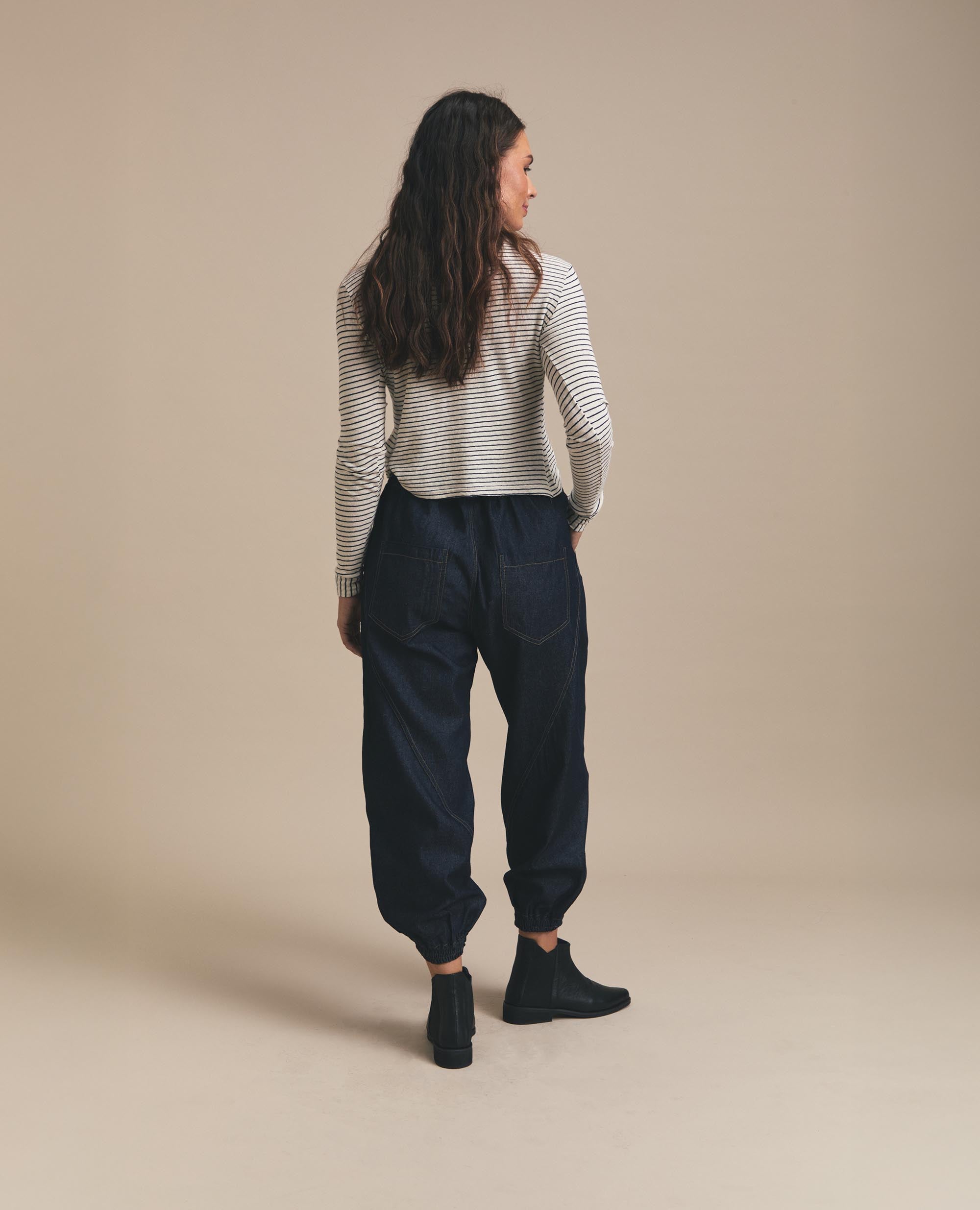 Miko | Elasticated Pants | Denim