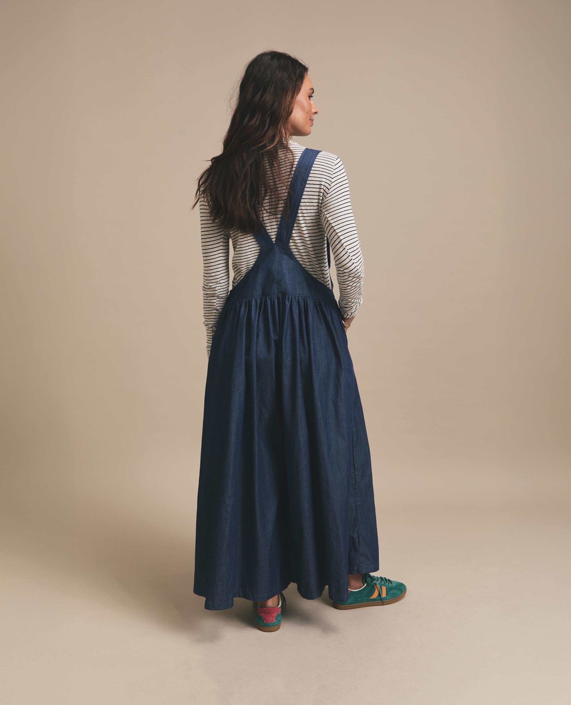 Nieve | Wide Leg Dungaree | Denim